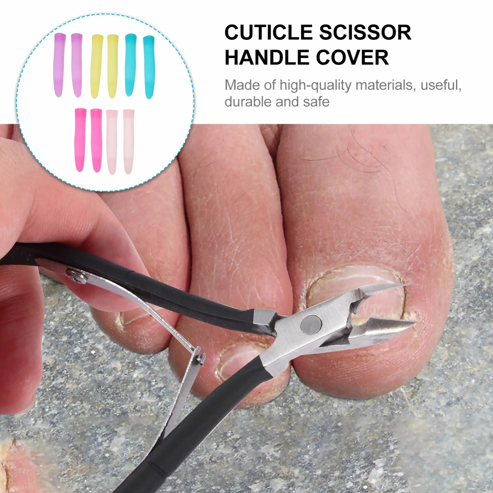3 Set Antiscivolo Per Forbicine Cuticole Cover Silicone Per Trimmer Unghie Confezione Design Ergonomico Per E Domestico Installazione Facile E 5 Paia*3