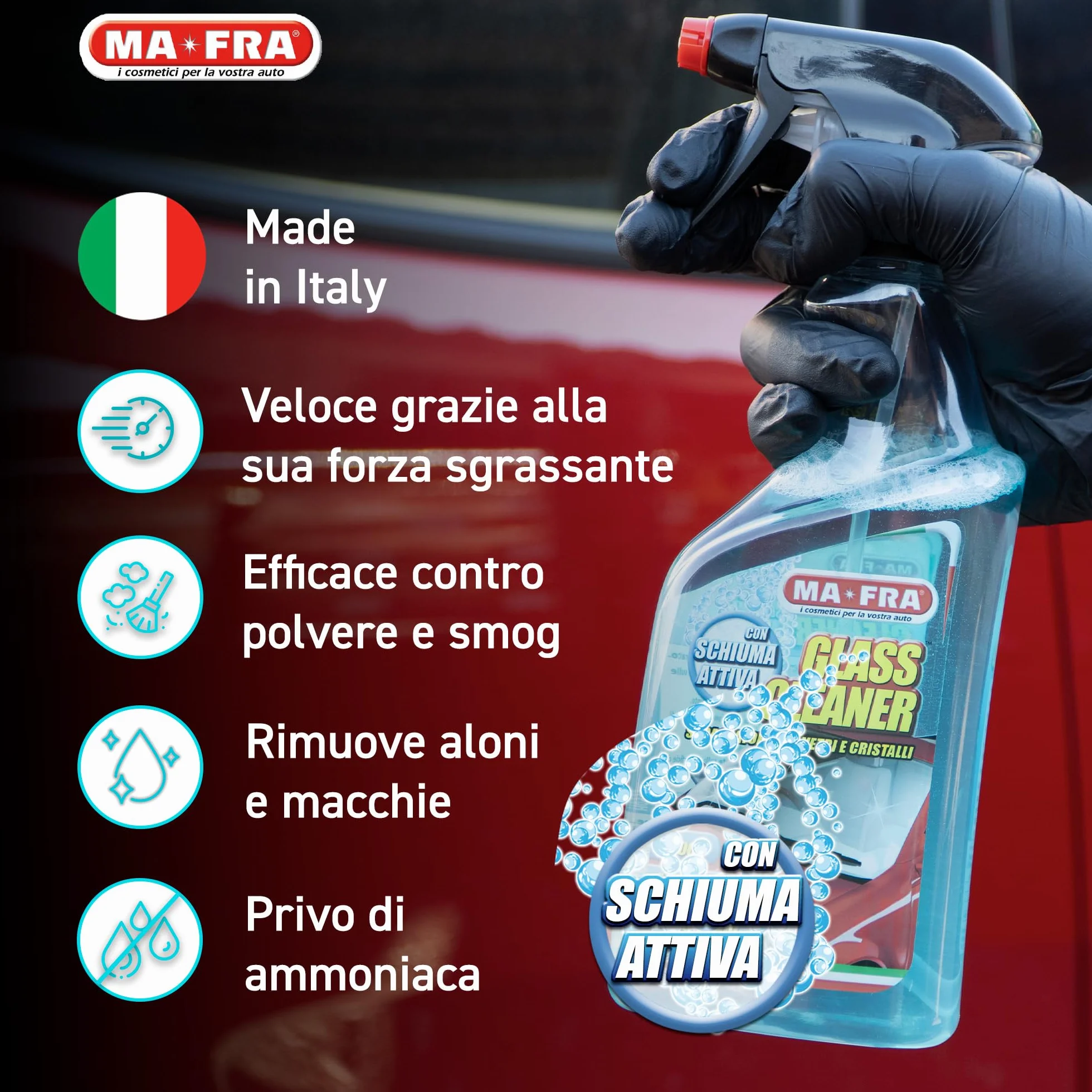 Ma-Fra Glass Cleaner Sgrassatore per Vetri e Cristalli 500ml