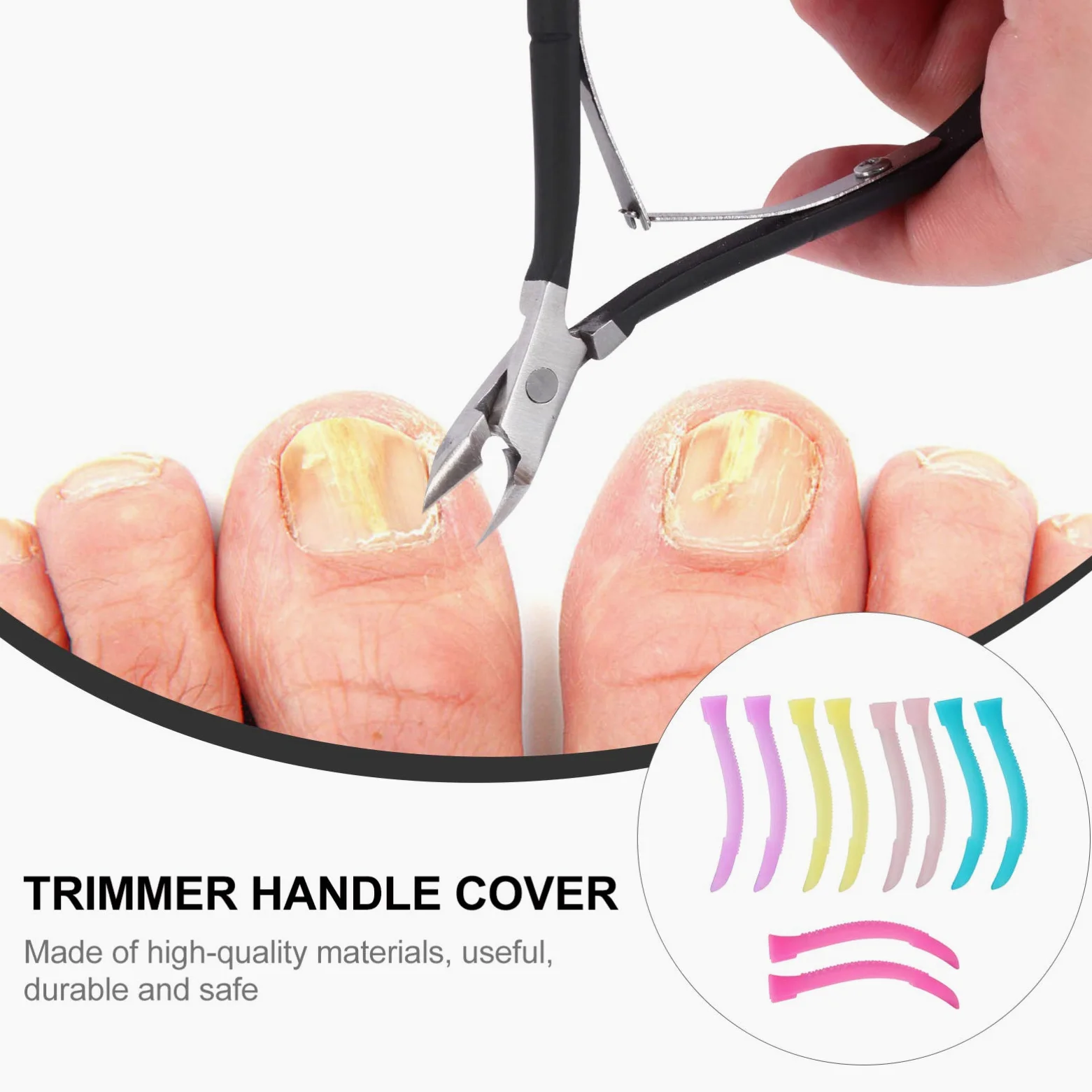 3 Set Antiscivolo Per Forbicine Cuticole Cover Silicone Per Trimmer Unghie Confezione Design Ergonomico Per E Domestico Installazione Facile E 5 Paia*3