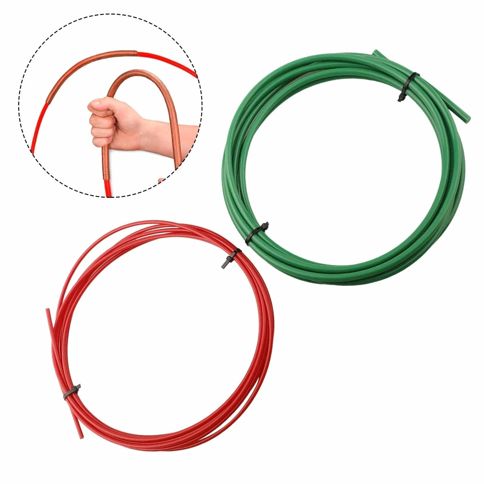Kit piegatubi per Tubi in Rame 1/4 3/8 Aria condizionata Strumenti plastica PE Rosso Verde