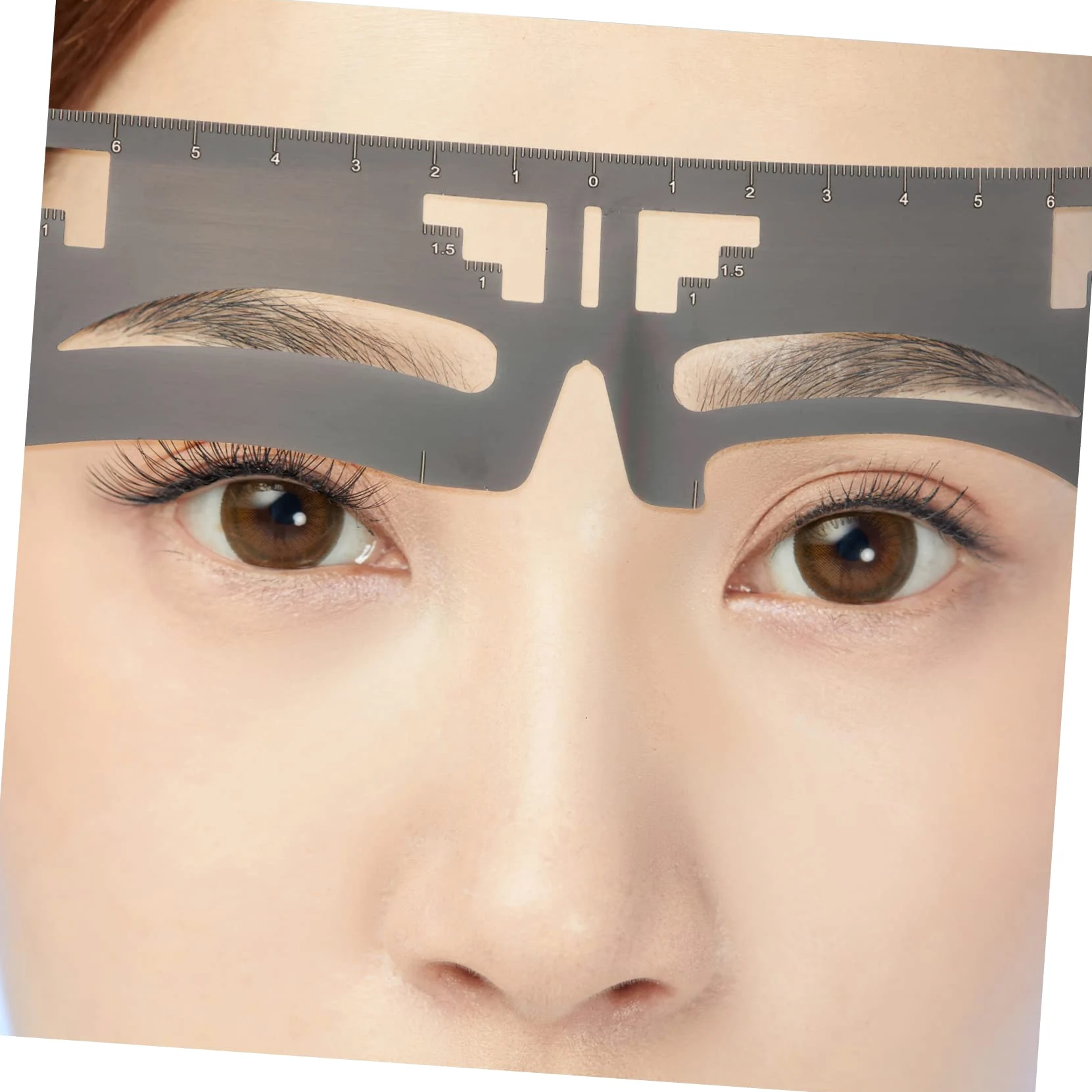 DOITOOL 6pezzi Ruler Per Sopracciglia Inossidabile Per Sopracciglia Strumento Makeup Per e Ragazze Stencil Per Design