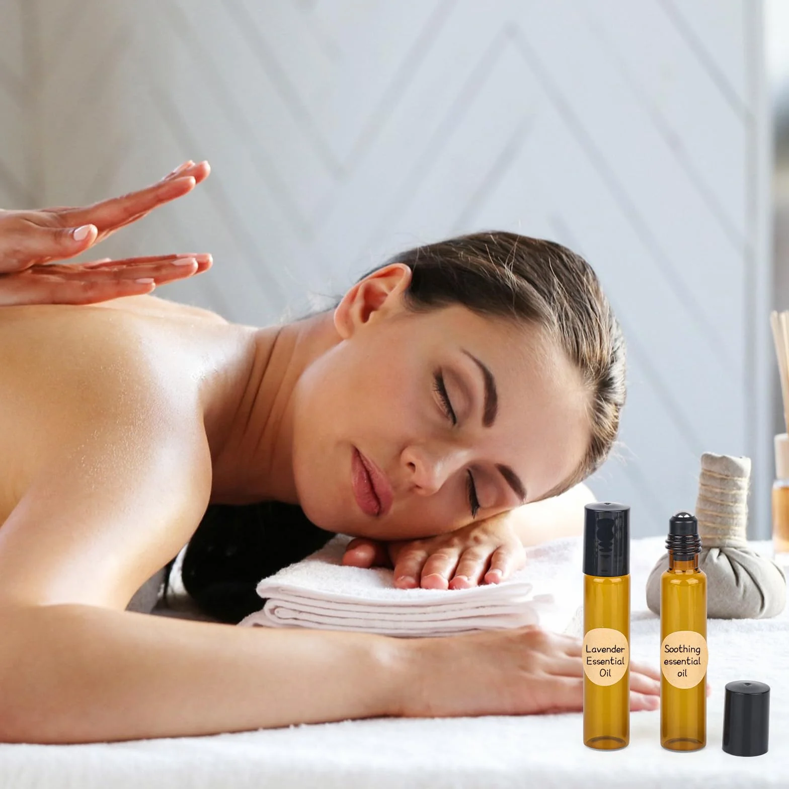 20 flaconi di vetro arrotolabili per oli essenziali da 10 ml, marrone, ricaricabile con apri, contagocce e adesivi per oli, profumi