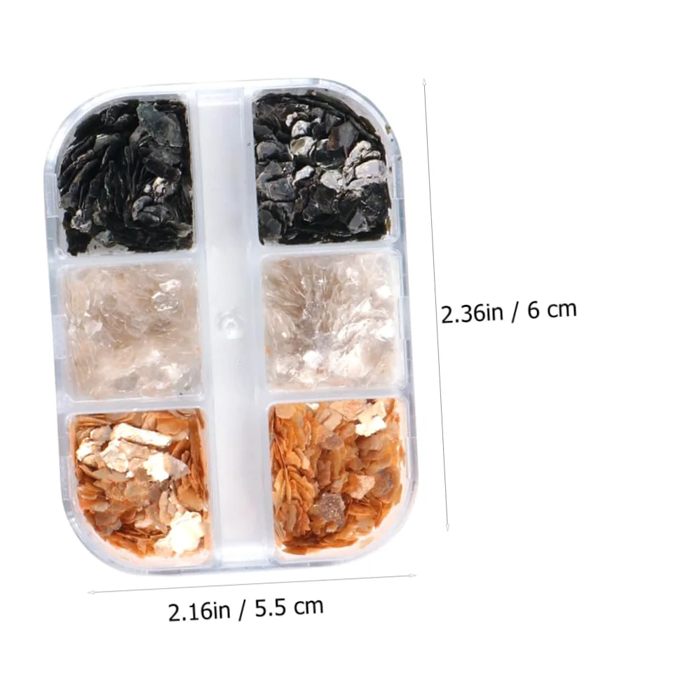 3 Set Decorazioni Per Unghie Glitterate Mica Per Manicure Femminile Eleganti E Pratiche Per Salon E Feste 5 Scatole*3
