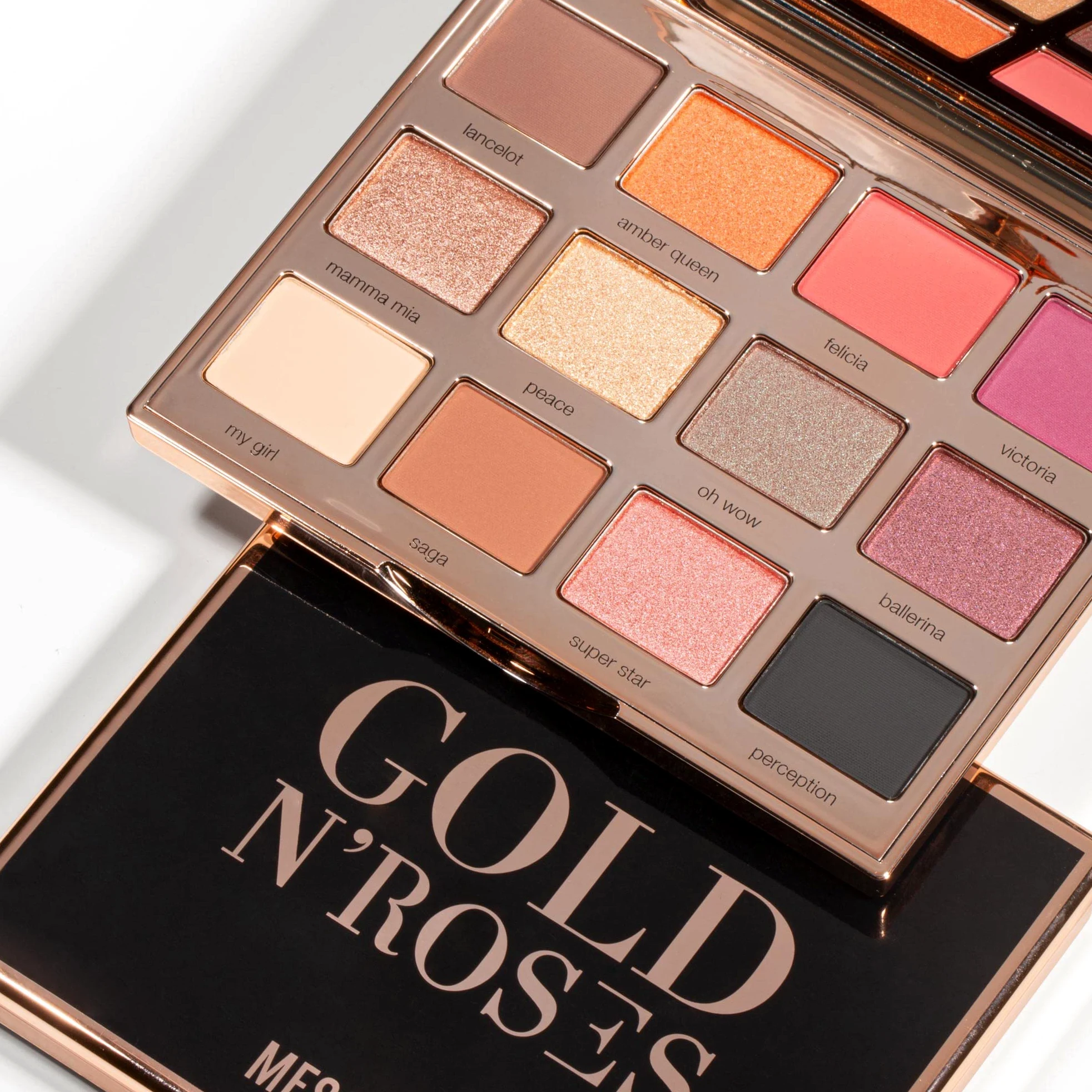 Mesauda Milano Palette 12 Ombretti Compatti Gold'N Roses - 12 gr