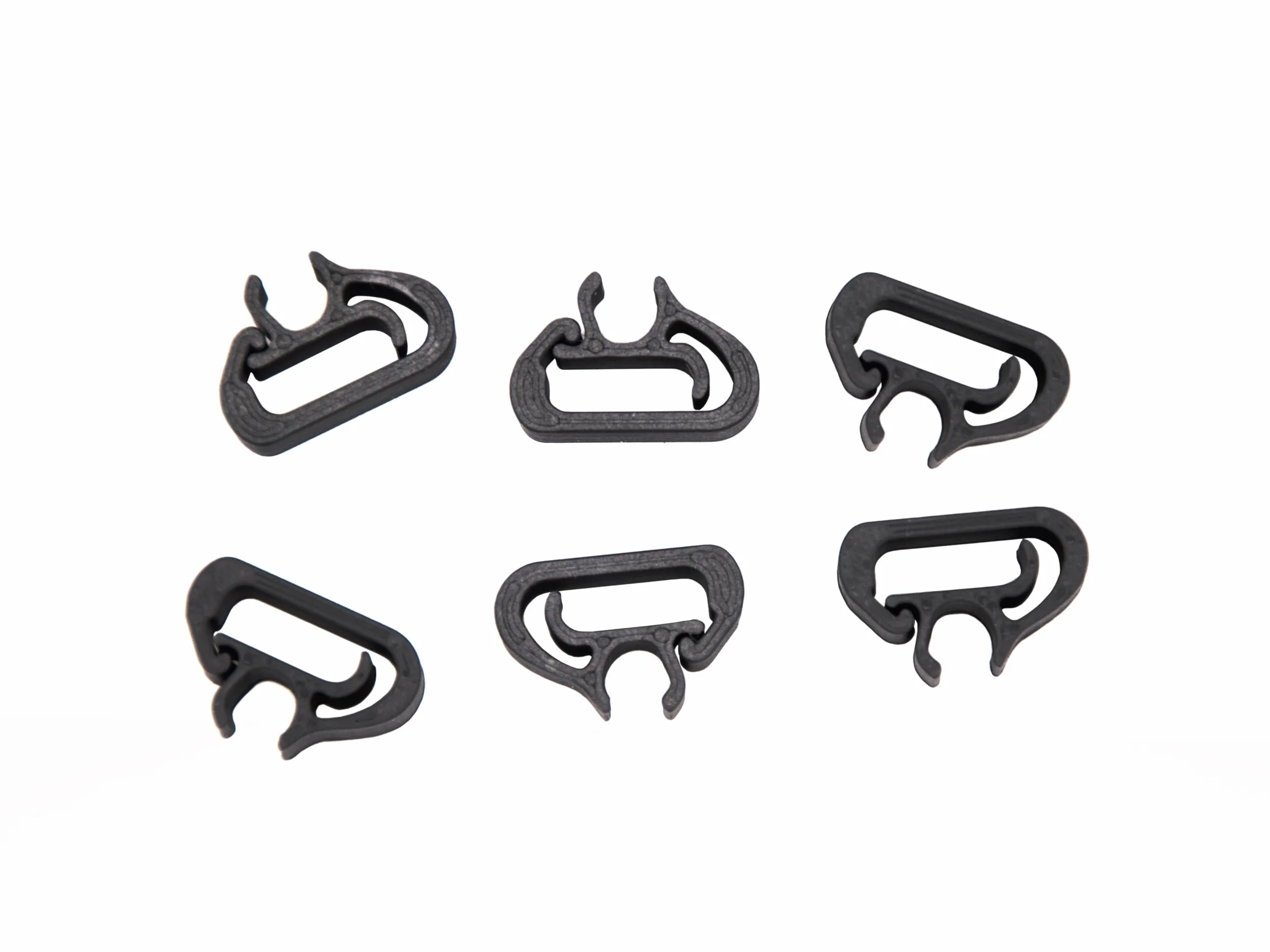 Generico Clip Fissaggio Tubo Lavavetri per Braccio Tergicristallo Compatibili Peugeot 3008/5008 Citroën Plastica ASA Fibra Carbonio