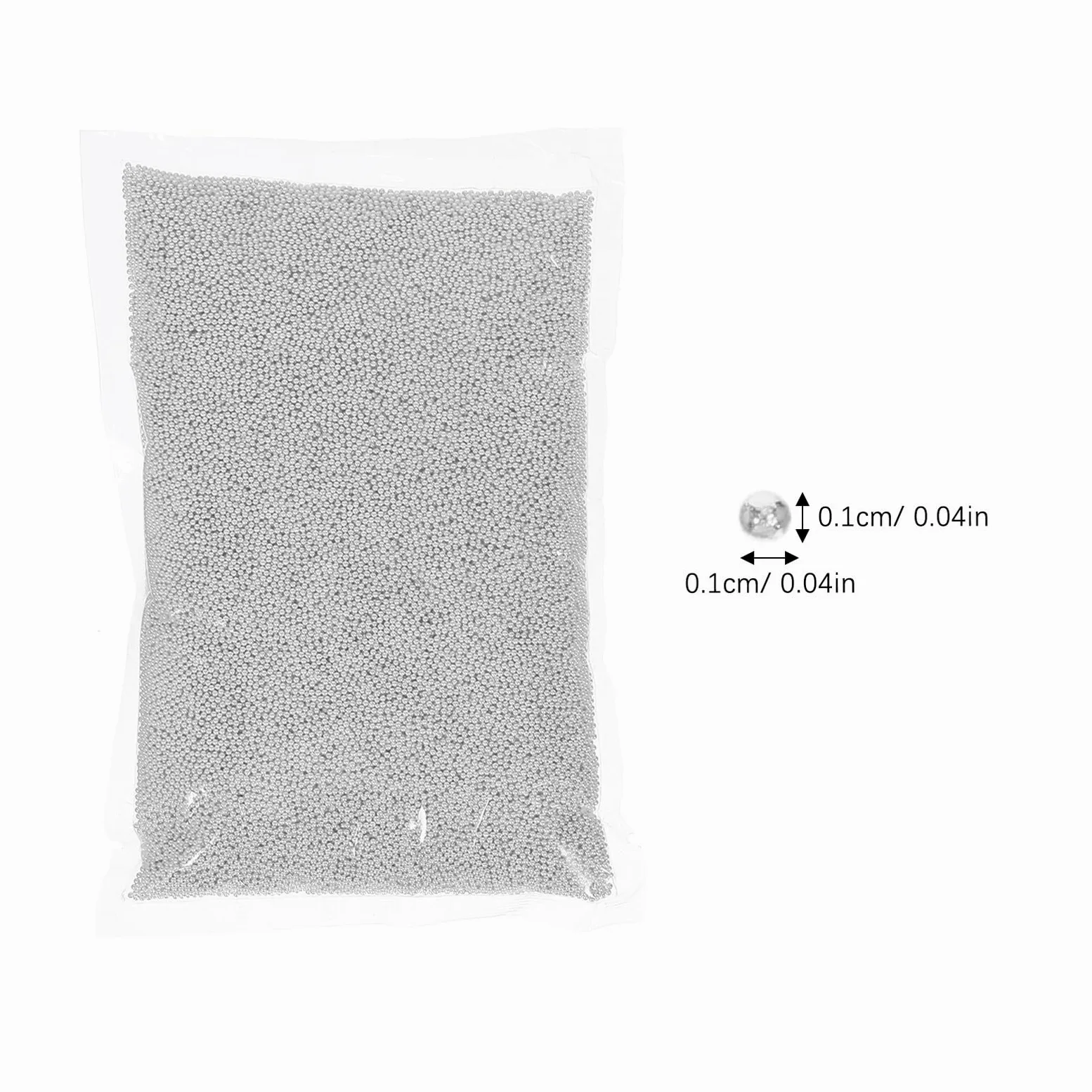 Perline Metalliche Mini per Unghie Decorazione Nail Art Perline Rotonde in Metallo Resistenti per Manicure Donna Accessori Creativi per Design Unghie Glamour