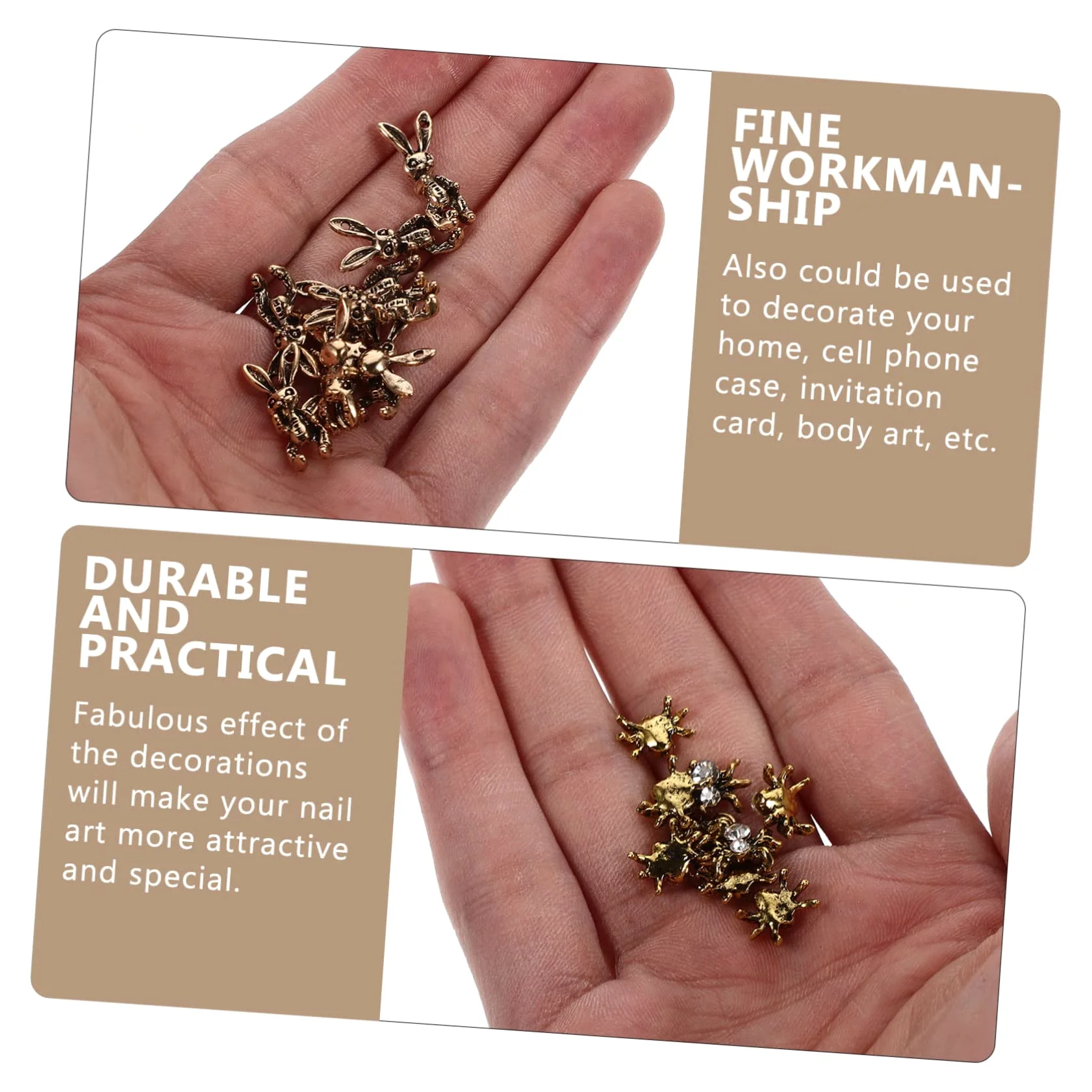 5 Set Gioielli Con Diamanti Per Unghie Fascino Delle Unghie Buio Metallico Decorazioni Unghie Fake Nails Ciondoli Per Unghie Di Ragno Ciondoli Per Unghie 3d Metallo 30 Pezzi*5