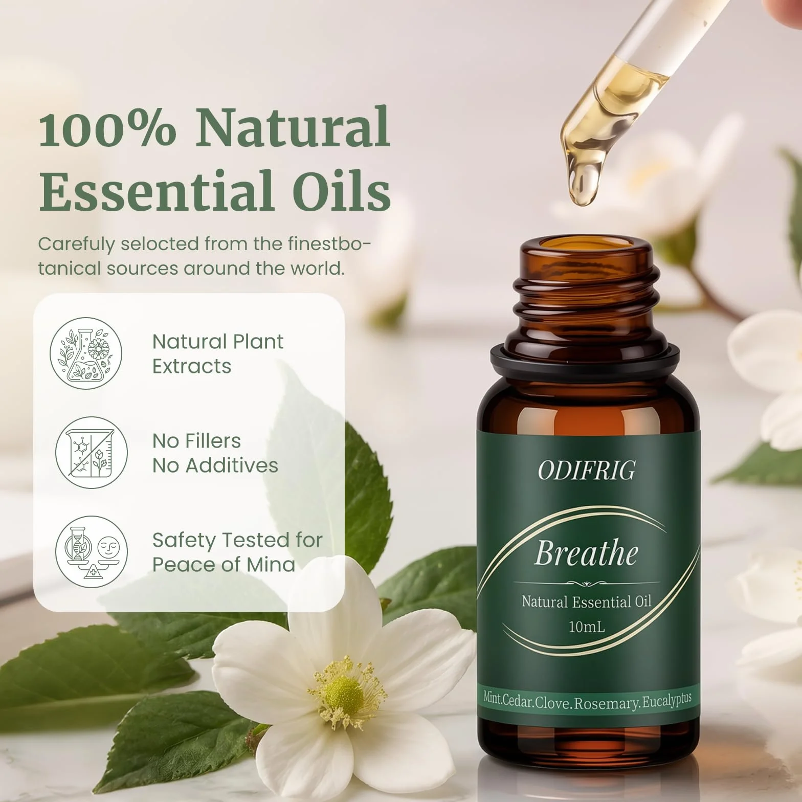 Oli Essenziali per Diffusore 6x10ml, Set Aromaterapia Relax Sonno Anti Stress