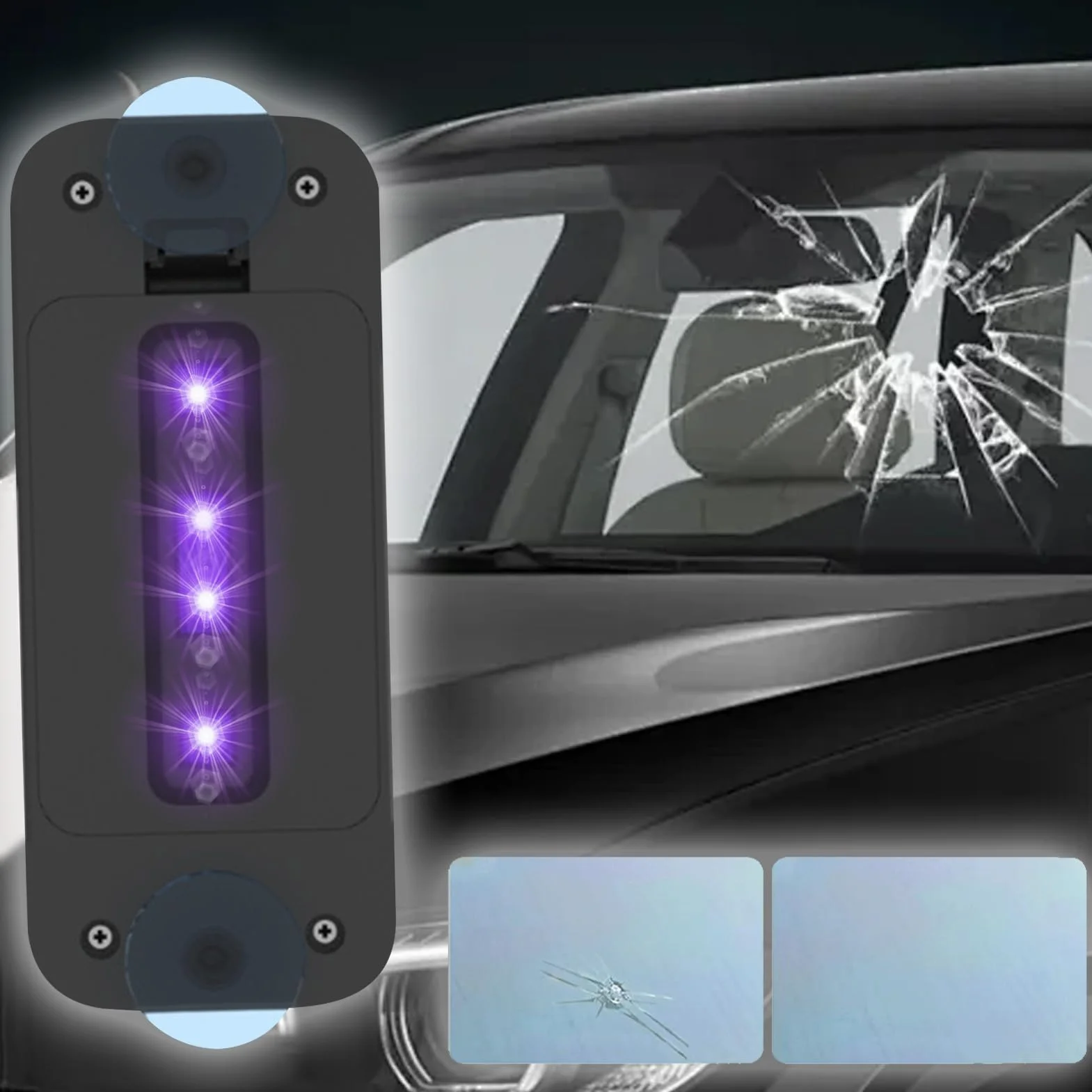 Luce UV per polimerizzazione vetro riparazione parabrezza portatile lampada resina auto