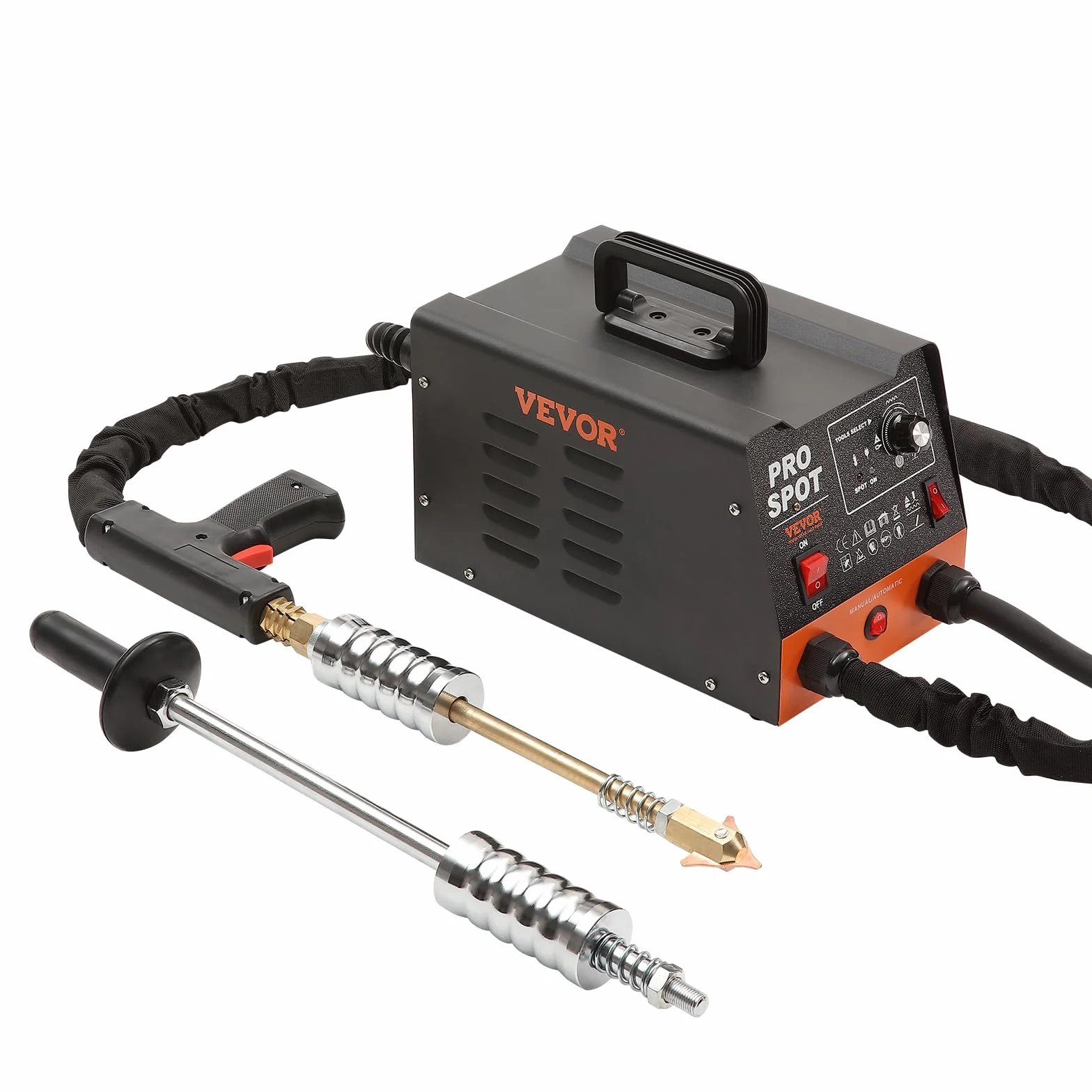 VEVOR Kit Estrattore per Carrozzeria 3KW, Stazione Saldatrice per Rimozione Ammaccature a Punti 6 Modalità