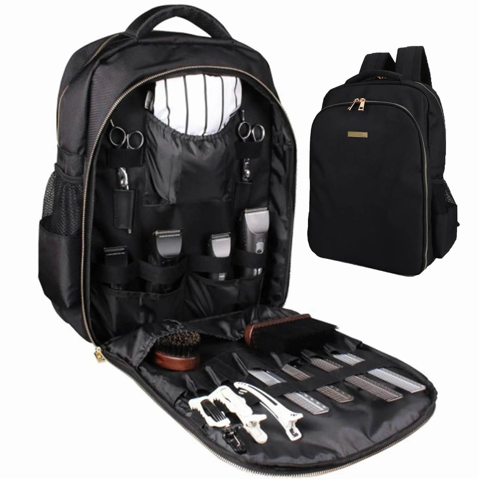 Borsa organizer da barbiere per tagliacapelli e forniture, borse portatili per tagliacapelli e custodie per uomini, zaino per parrucchiere e accessori da barbiere