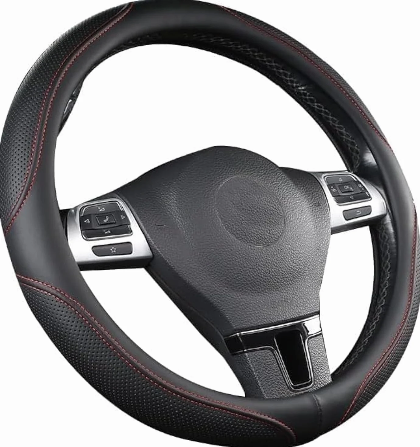 Coprivolante Universale 15 Pollici Pelle Microfibra Antiscivolo Nero ROYWOO