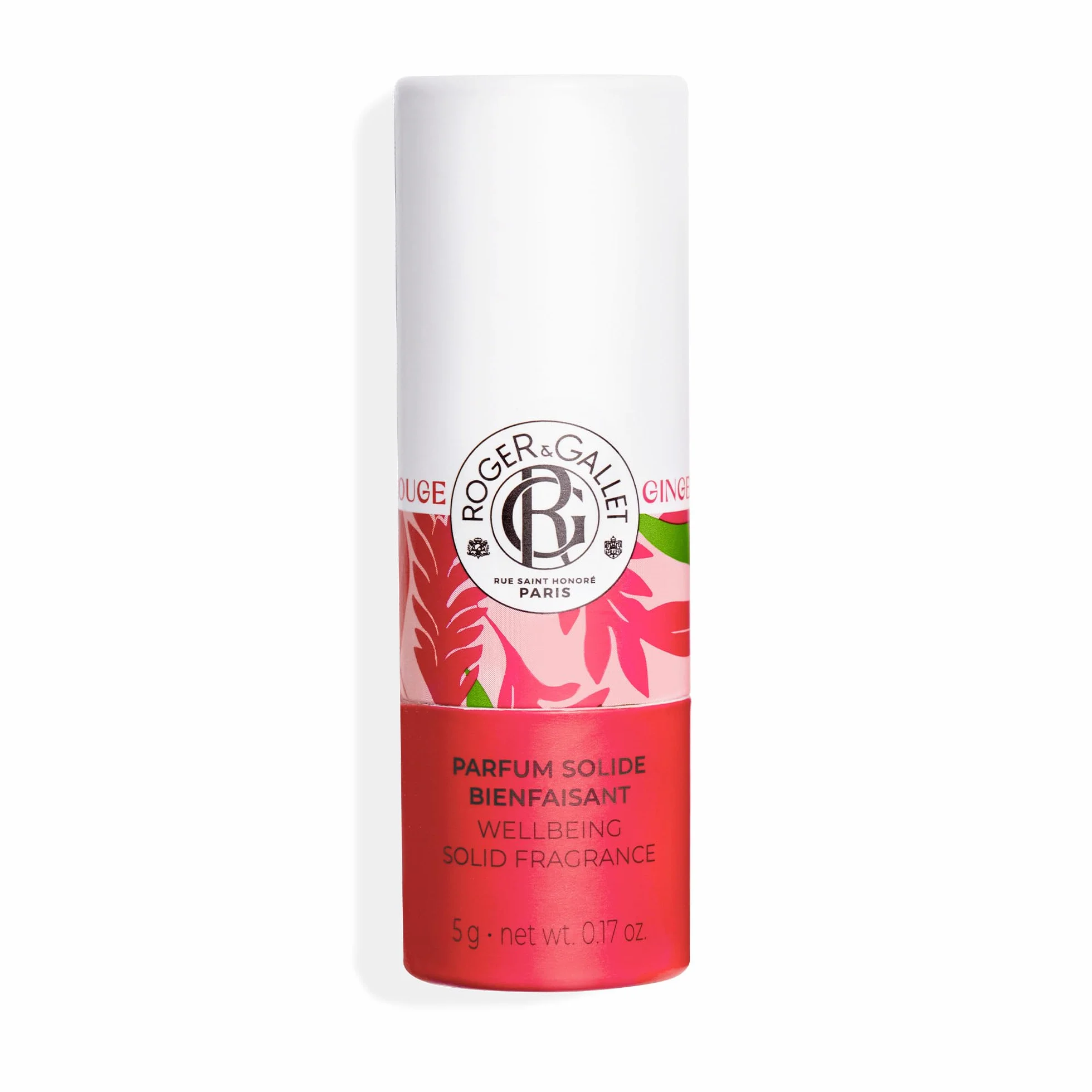 Roger&Gallet - Gingembre Rouge - Profumo Solido di Benessere - Bacche rosa, Zenzero, Benzoino - 5g