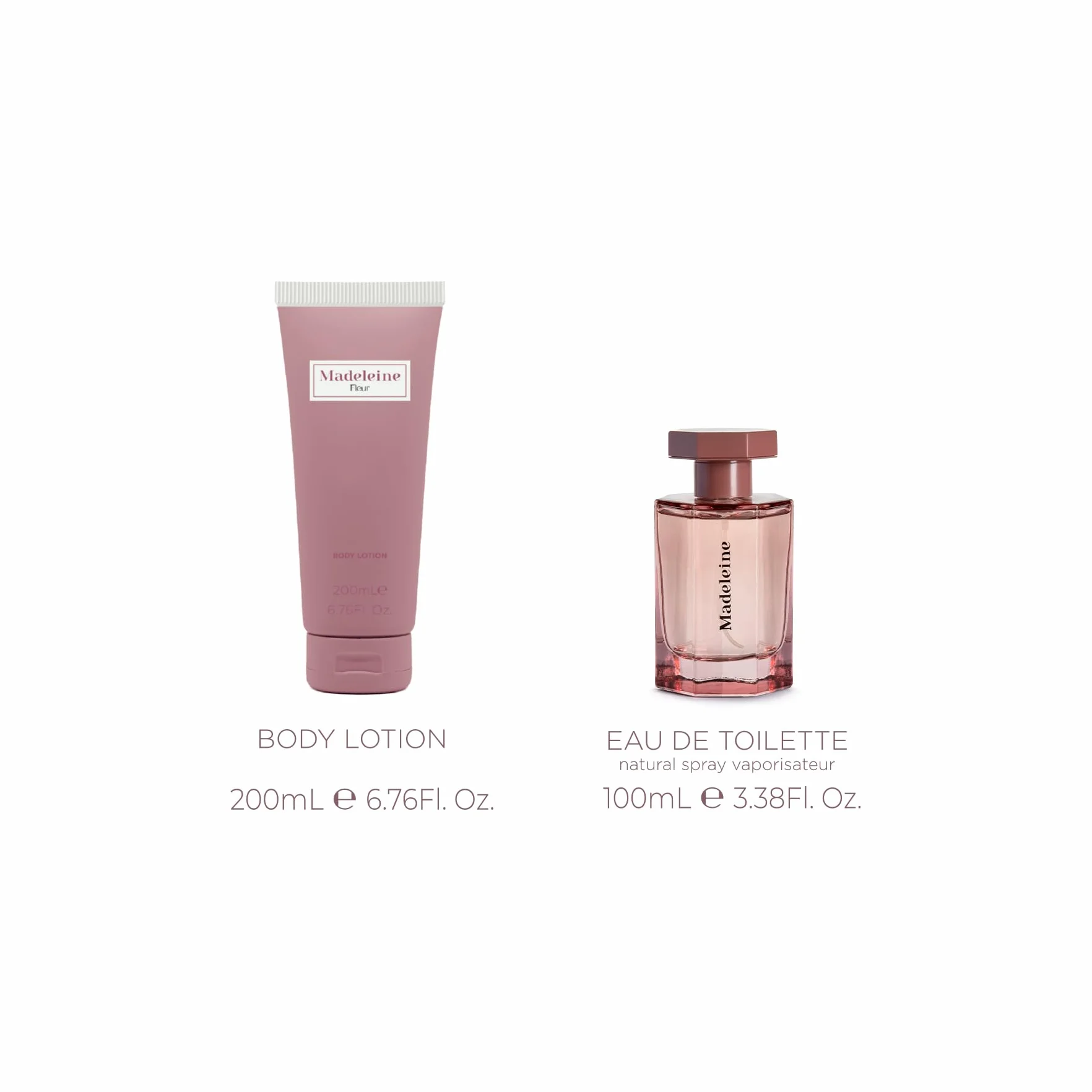 MADELEINE FLEURS | Confezione Regalo, Profumo Donna da 100ml e Crema Corpo 200ml, Fragranza Elegante e Sofisticata