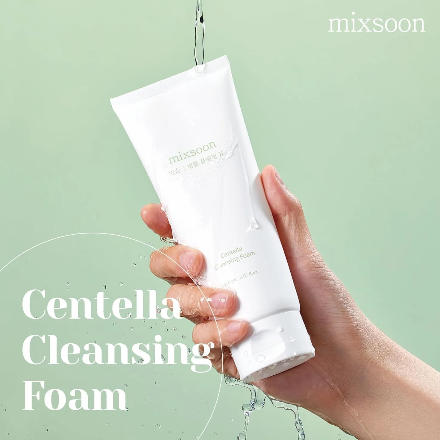 Schiuma Detergente Centella mixsoon, 5.07 fl oz (Confezione da 1) | 150ml