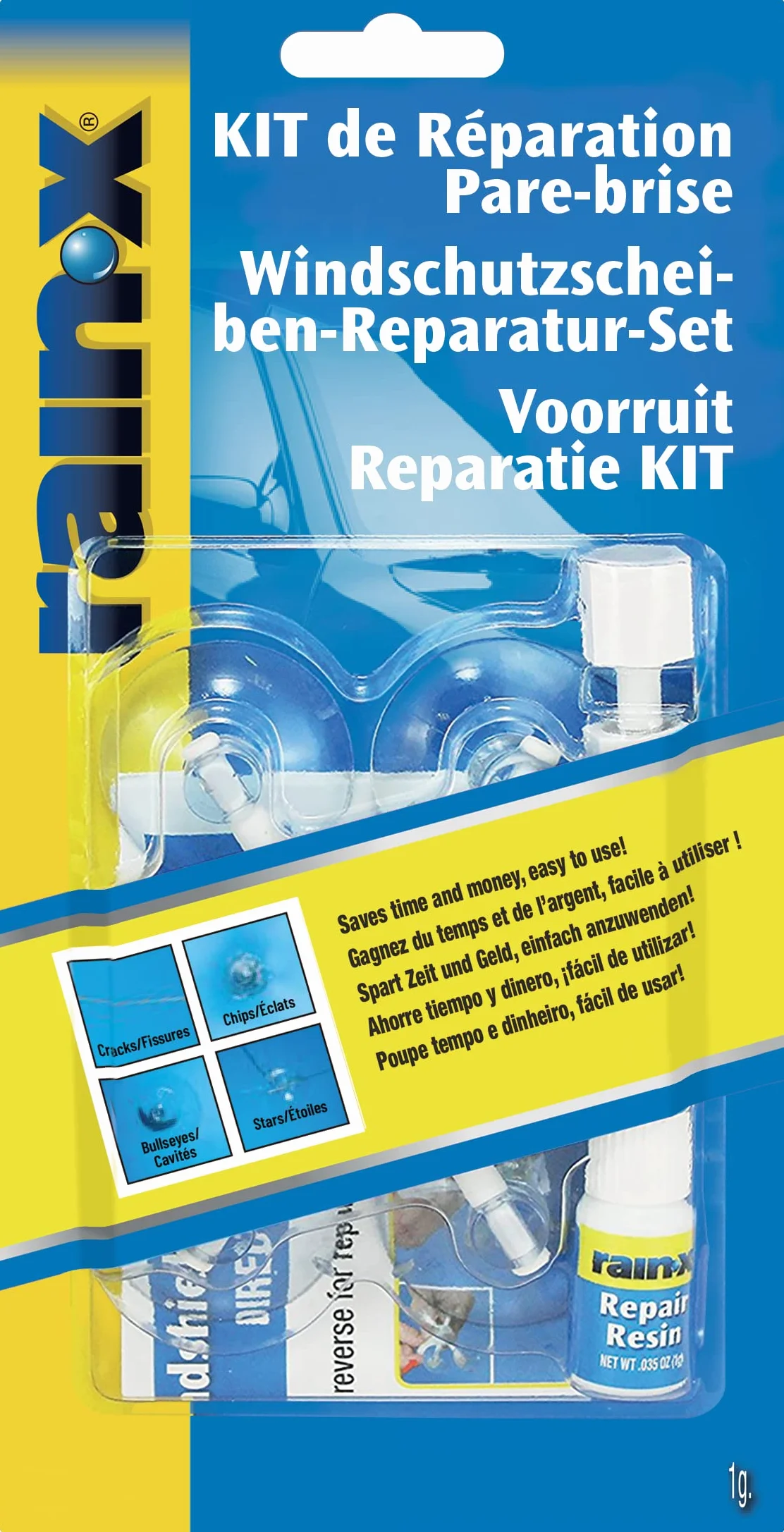 Rain-X Kit di Riparazione per Parabrezza per schegge, Crepe e vetri