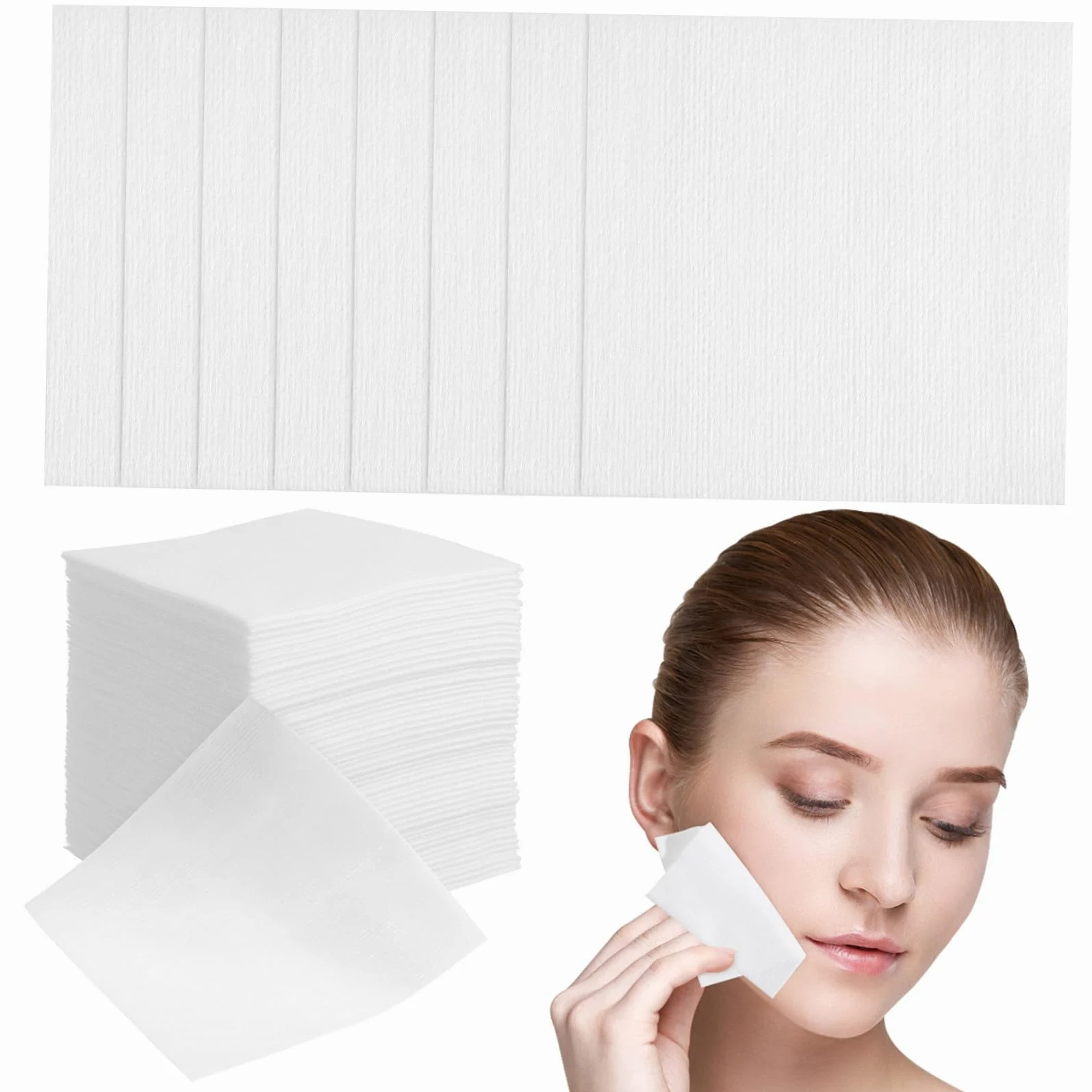 LIFKOME Dischetti Struccanti 400 Pezzi per Rimozione Make-up e Pulizia Viso Non Tessuto Morbidi e Traspiranti per Uso Quotidiano Uso Quotidiano