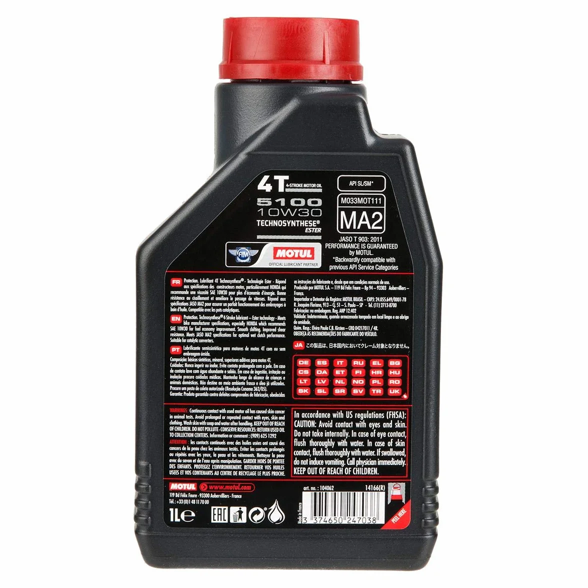 Motul 104062 Olio Trasparente