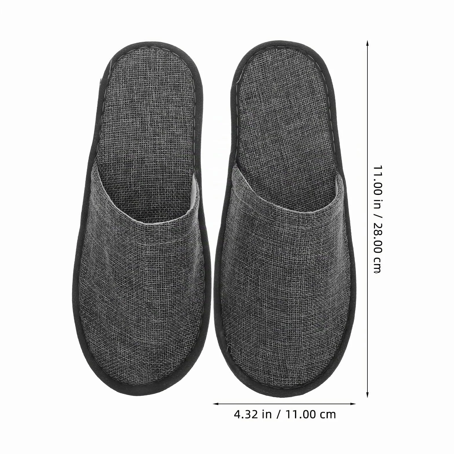 Pantofole usa e getta per hotel Healifty 20 pezzi grigio