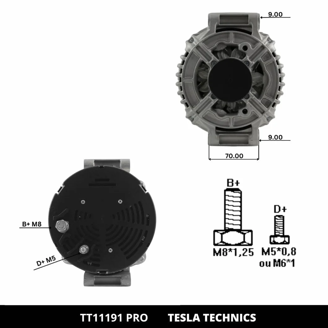 Alternatore per auto 12V 115/120 A Compatibile MERCEDES-BENZ