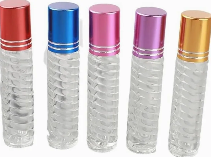 Mini Bottiglie Di Profumo Da Viaggio, Atomizzatore Di Profumo 2 Pezzi 5ml Bottiglie Di Profumo Sub Bottiglie A Sfera Bottiglie Vuote Riutilizzabili Campione Portatile Bottiglie Di Olio Essenziale Di V