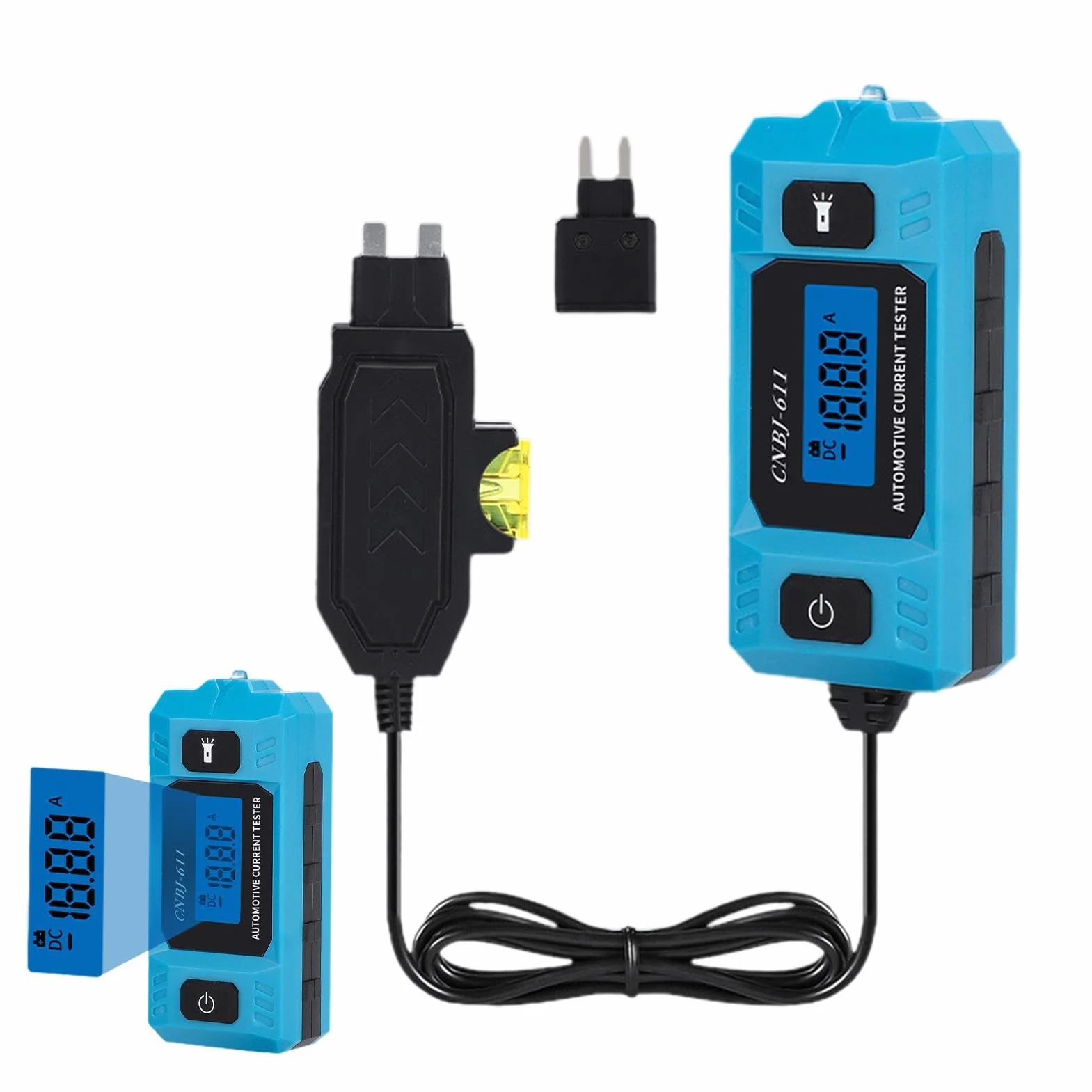 Tester di fusibili auto digitale LED alta precisione