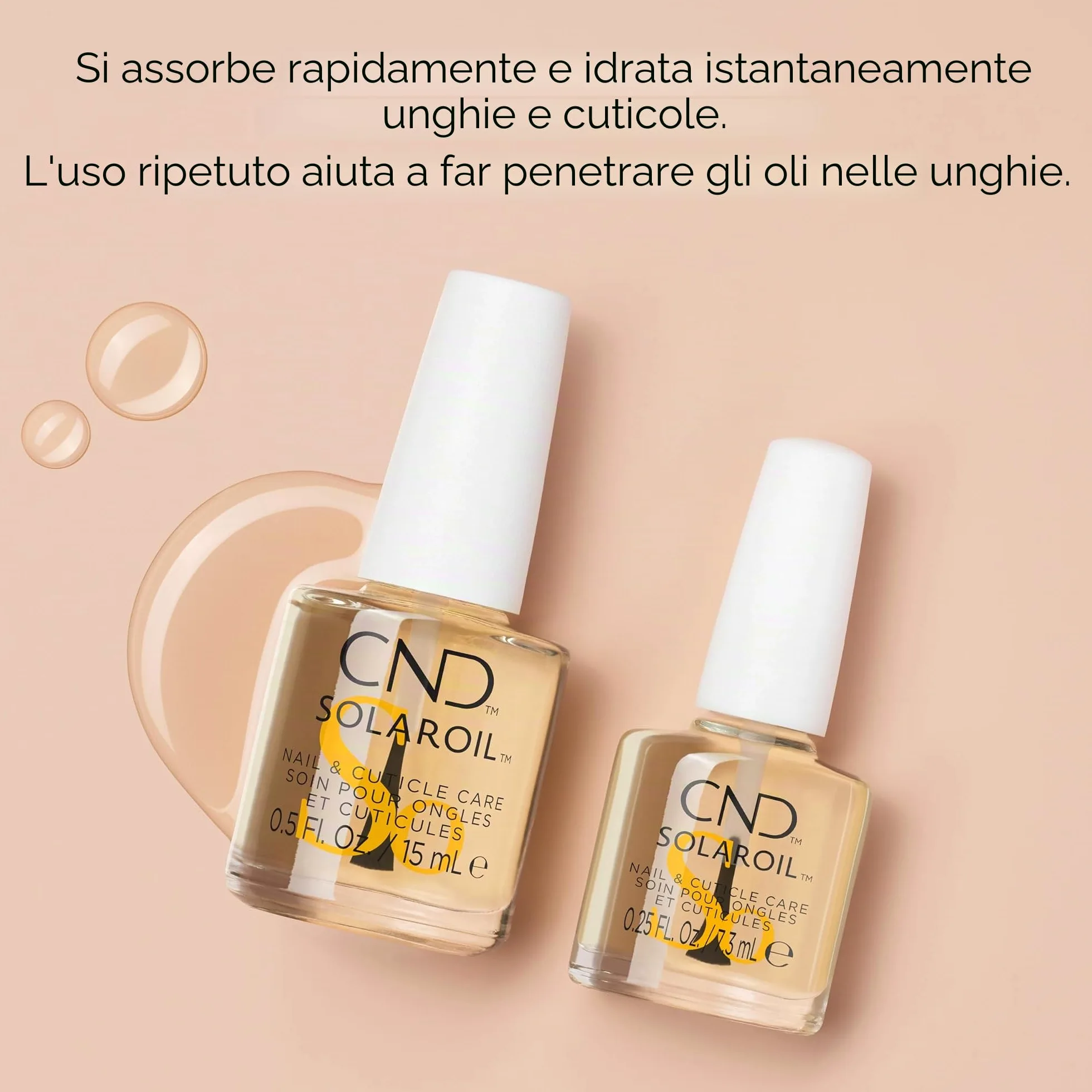 CND Solar Oil - Olio per unghie e cuticole, 118 ml