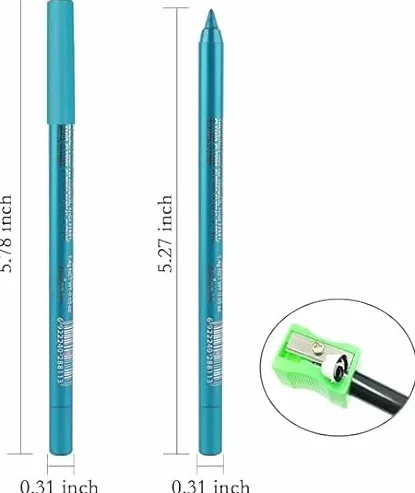 3 Pcs Colorato Gel Glitter Eyeliner,Eyeliner impermeabile Labbra Liner Ombra occhi Matite sopracciglia Penna Eye Makeup (02#+16#+23#)