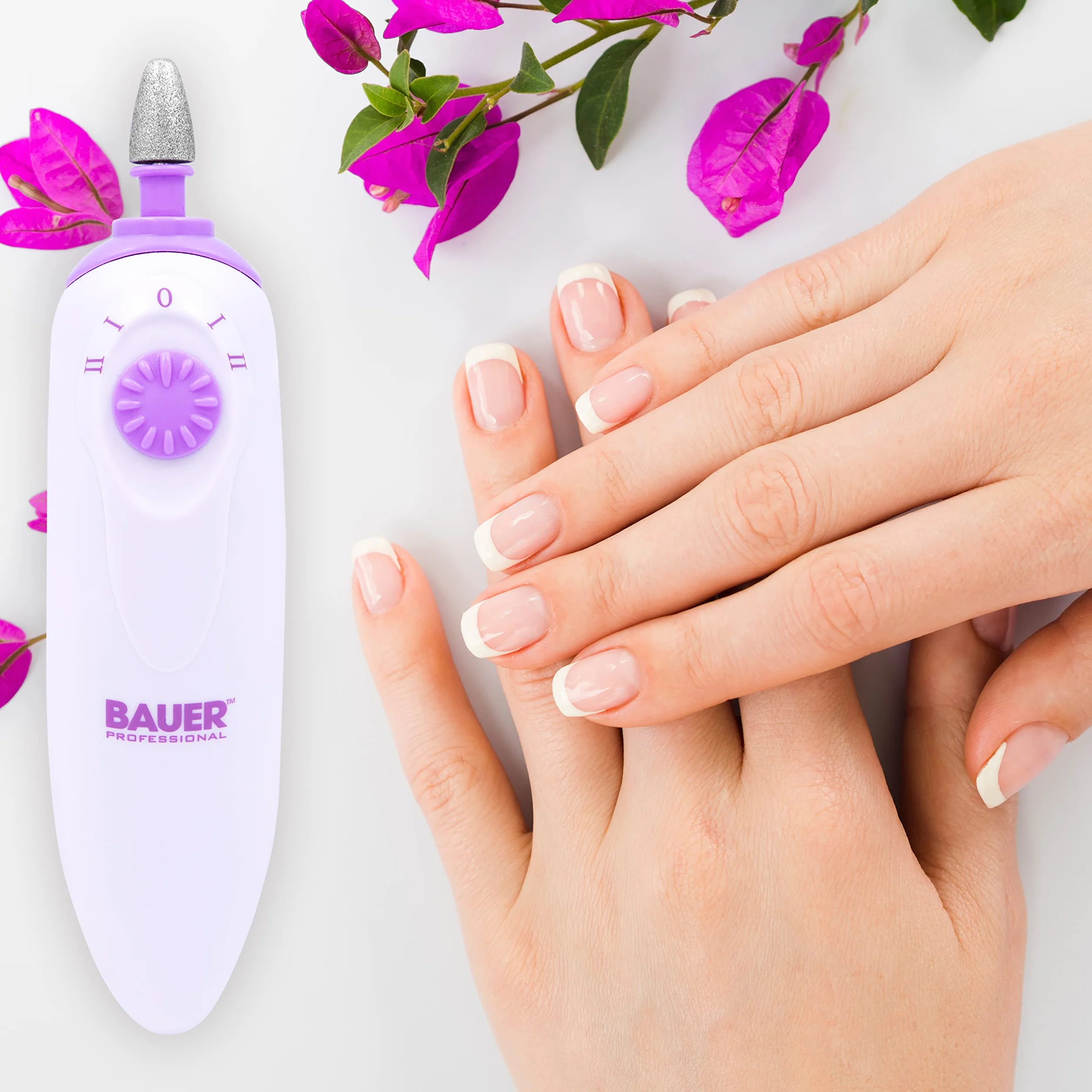 Bauer Professional 38700 zestaw do manicure i pedicure 5 akcesoriów bateria