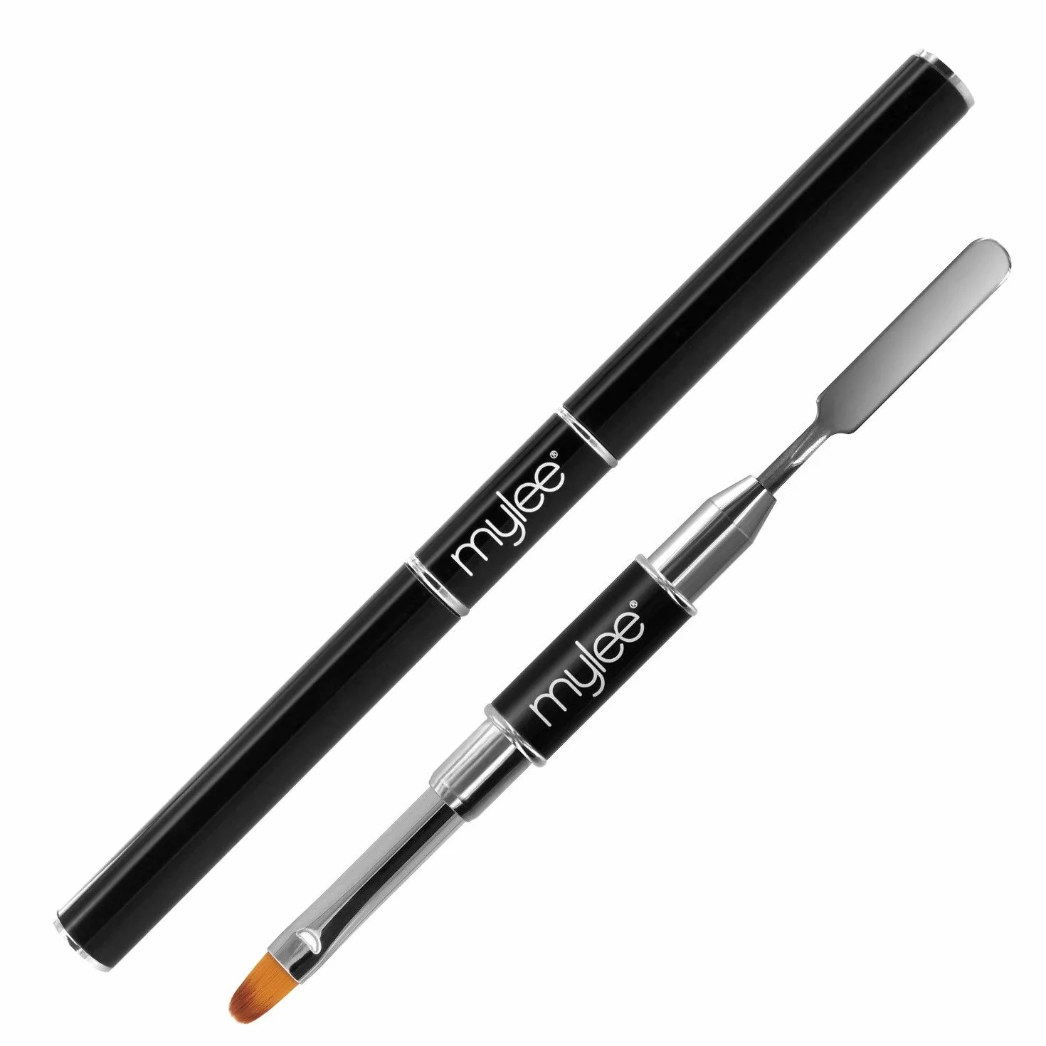 Mylee Pennello a doppia punta per Polymer Gel – Spatola e setole, Nail art UV/LED, Decorazione unghie