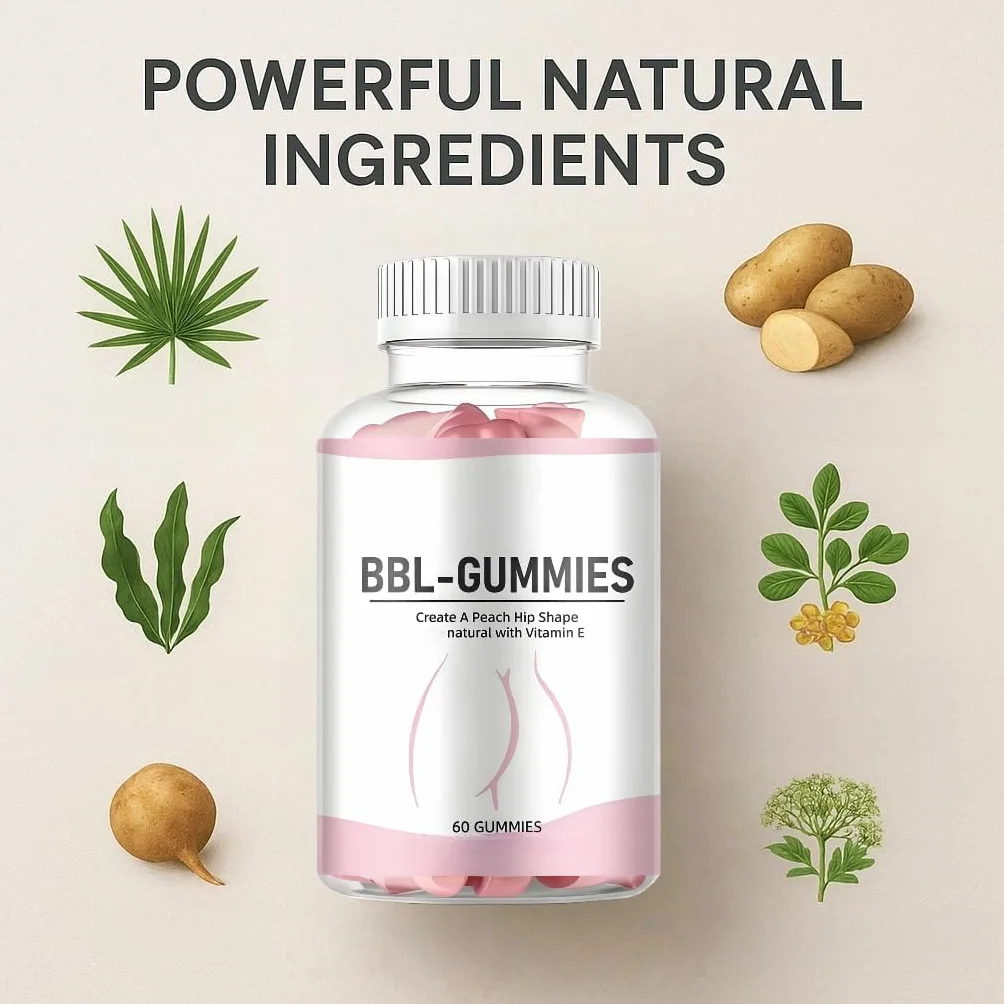 BBL Gummies, Aiuta la crescita naturale dei glutei, nutre la pelle e l'elasticità, favorisce la circolazione sanguigna, sapore di pesca