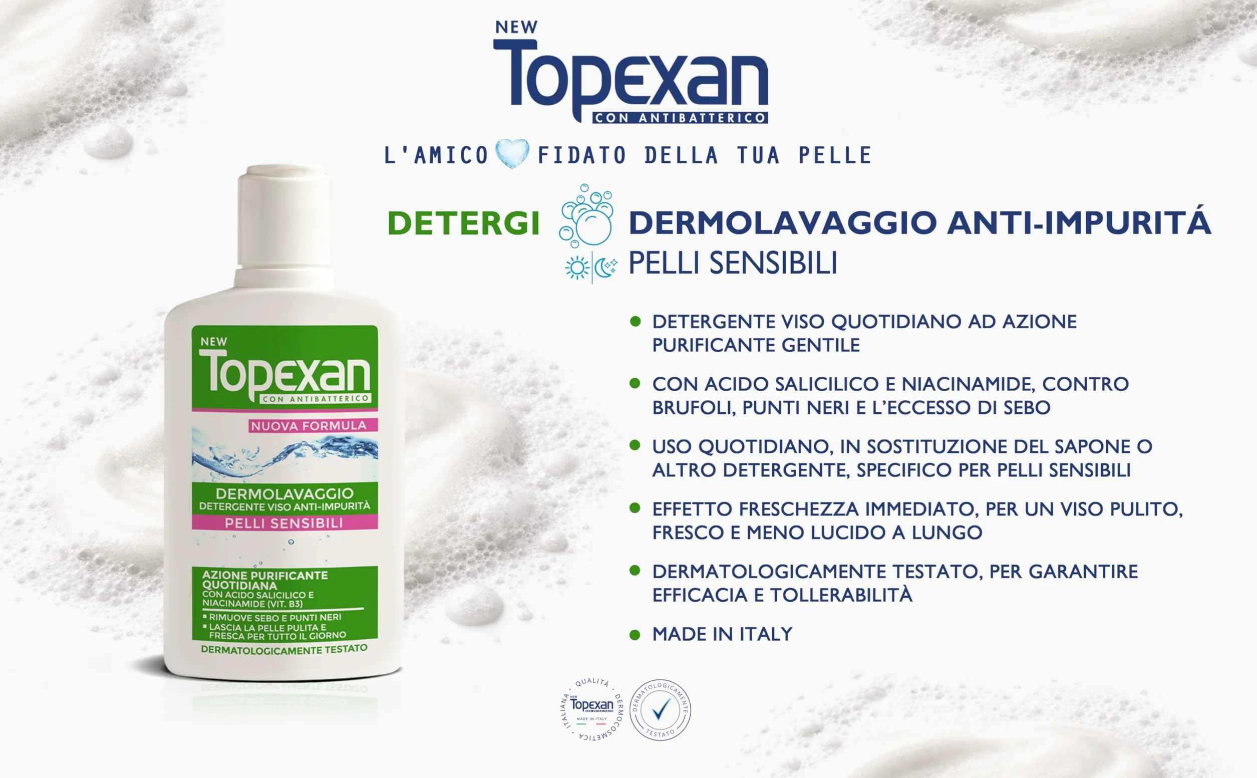 NewTopexan Dermolavaggio Anti-impurtà Pelli Sensibili