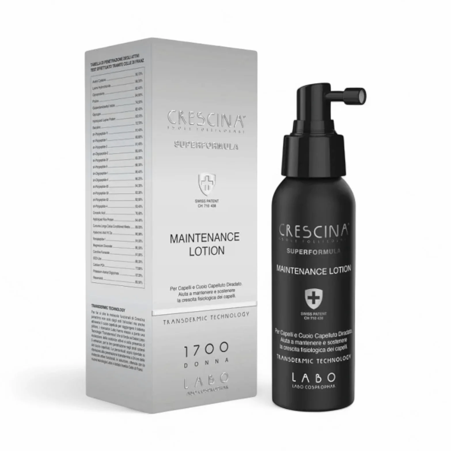 Crescina Isole Follicolari Superformula Maintenance Lotion Trattamento Ricrescita Capelli in Lozione Spray Donna 1700 100ml