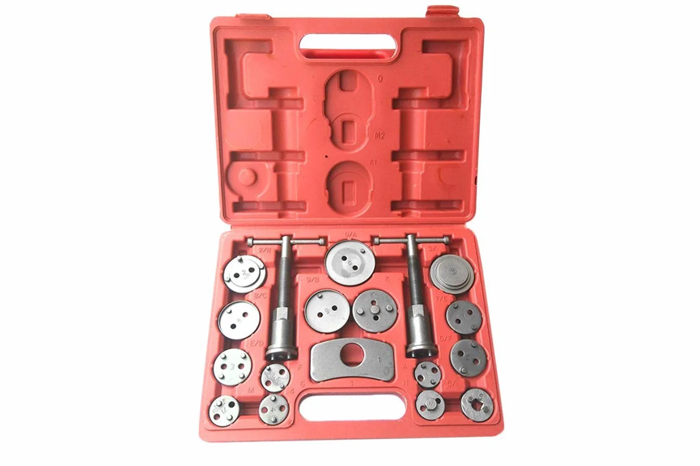 KIT CHIAVE PISTONCINI ARRETRATORE FRENI A DISCO MANUALE AUTO ACCESSORI 18PZ