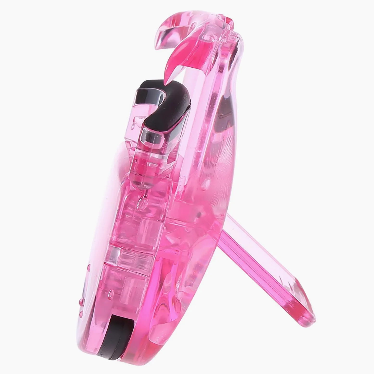 Jurupi Mini Clamp/Holder per Bigodino per Ciglia Portatile con Calittini Ciglia in Gomma Clamp/Holder Cosmetici di Cosmetica Rosa (Rosa)