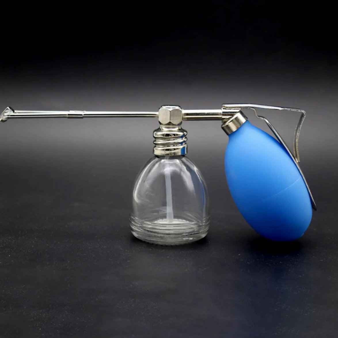 IMIKEYA Flacone Spray in Vetro Blu per Polvere, Facile da Smontare e Riutilizzabile, Bottiglia Spray Portatile Maschile, per Viaggio e Utilizzo Quotidiano