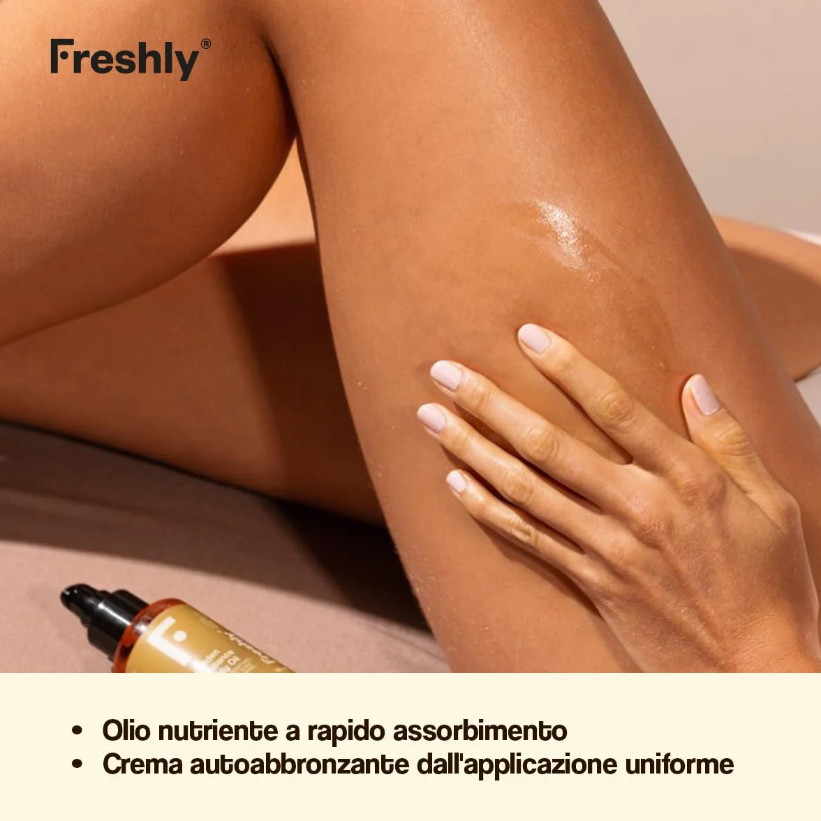 Freshly Cosmetics Golden Bronze Body Pack Autoabbronzante Olio Nutriente Crema 100ml 200ml