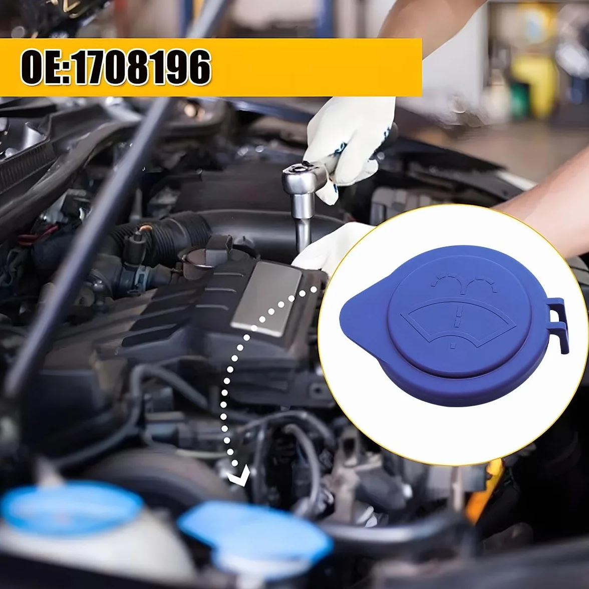 Tappo Universale Tergicristallo Auto Coperchio Bottiglia Rondella 2 Pezzi Morbido