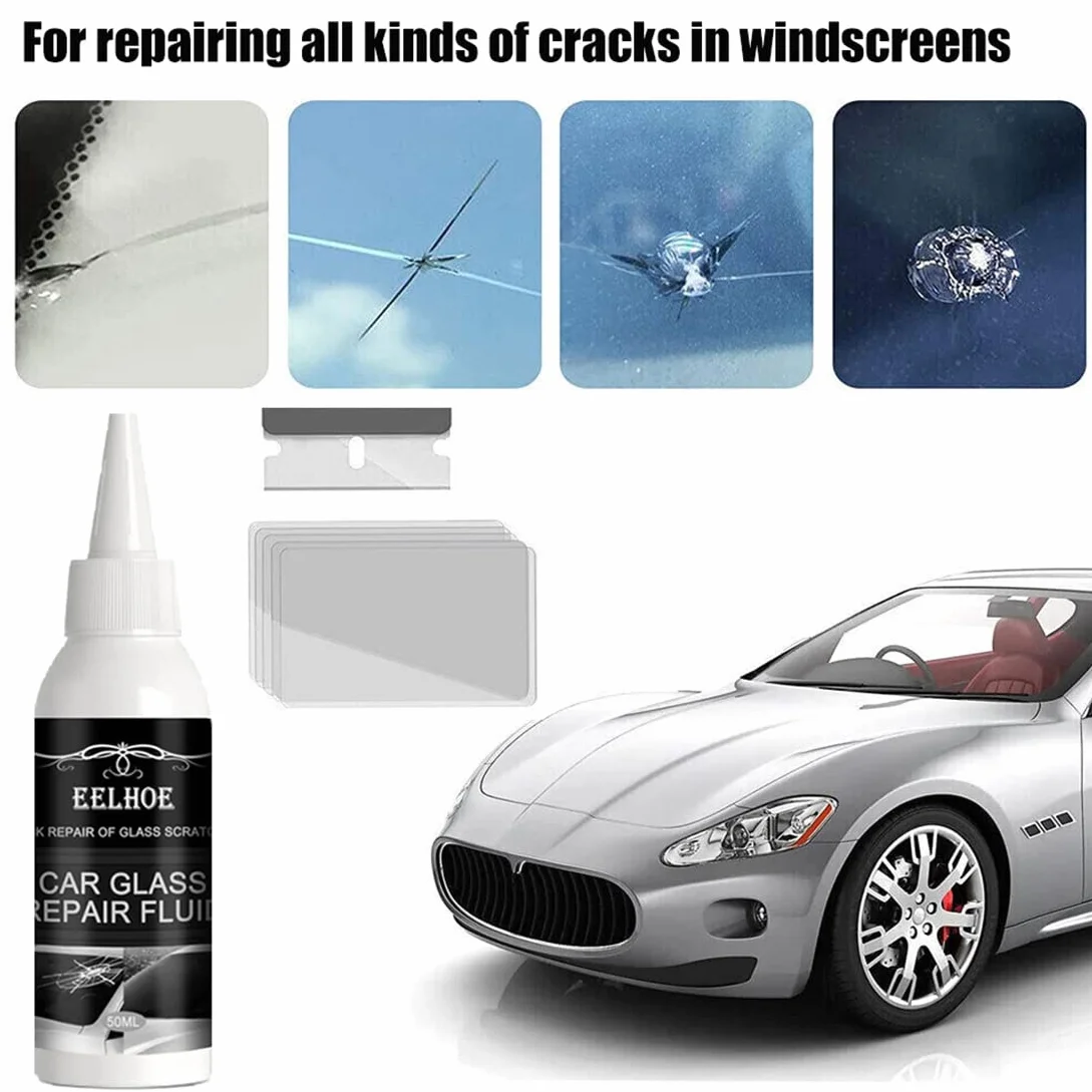 Glass Repair Fluid Car Window Cracked Windshield Repair Kit Nano Repair Fluid DIY Automotive Glass Nano Repair Fluid Quick Fix For Cracks Windscreen Scratch Remover Kit