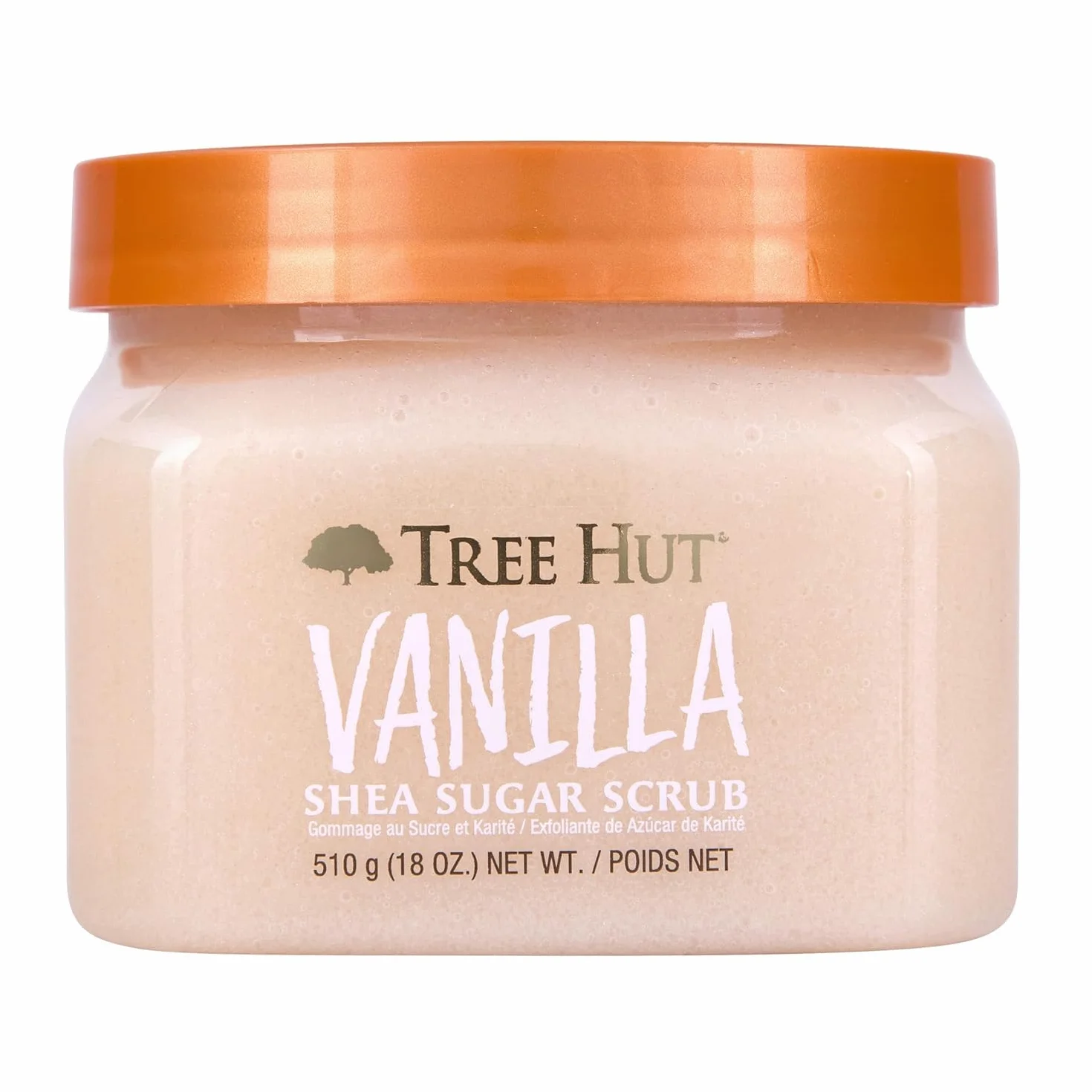 Tree Hut Scrub corpo esfoliante e idratante allo zucchero di karitè vaniglia, 510 g