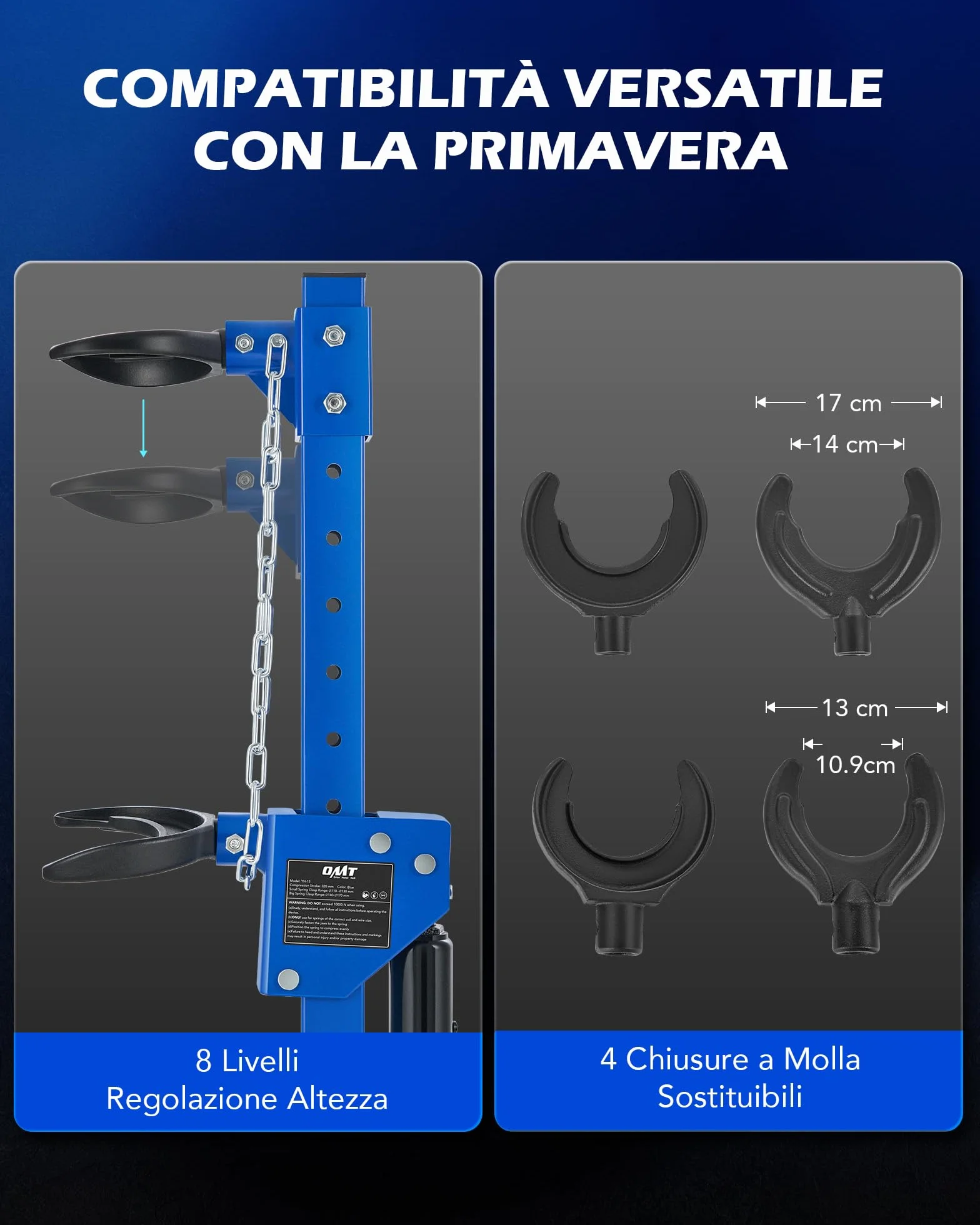 Orion Motor Tech 4.5T Compressore a Molla Idraulico Automatico per Auto Camion SUV