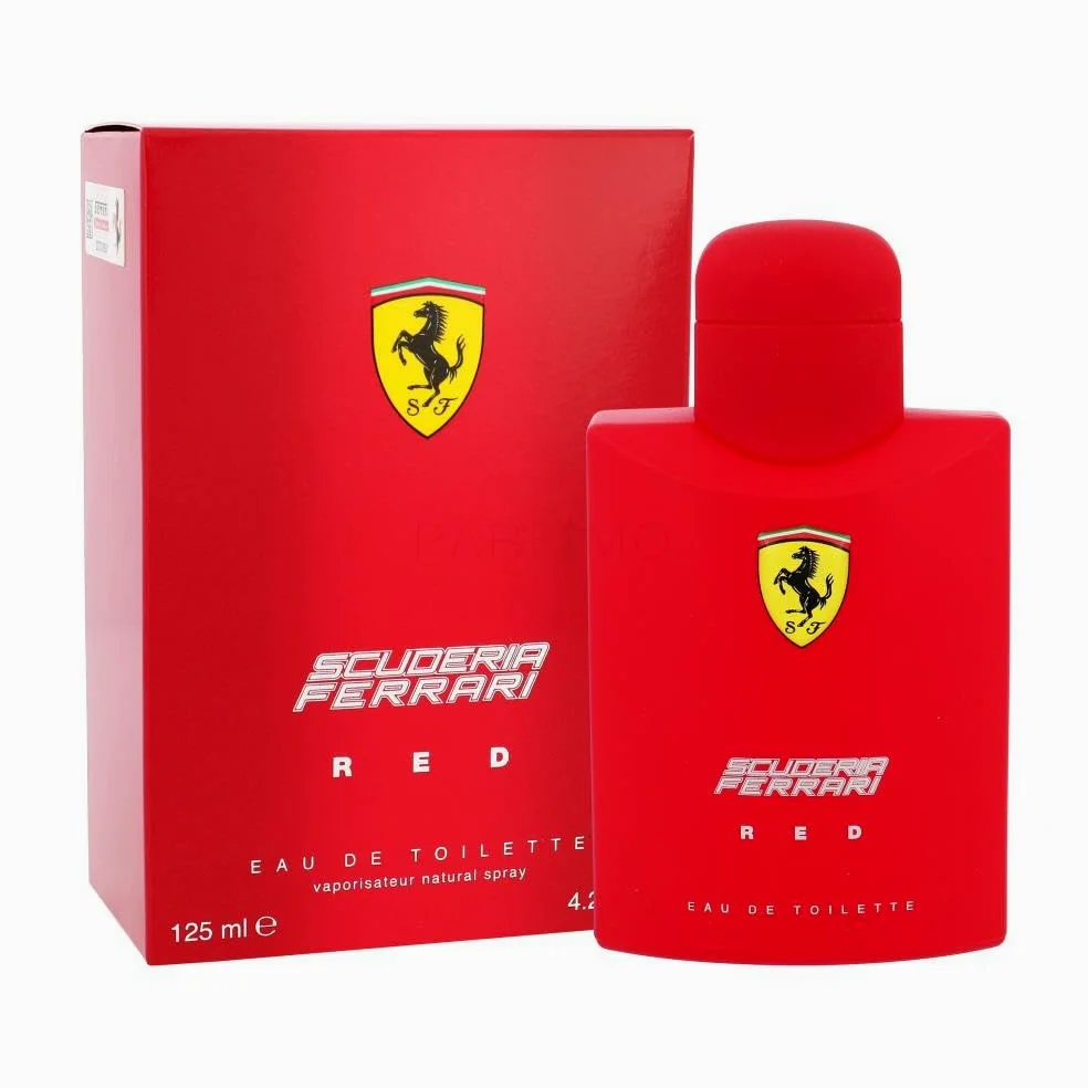 FerrariRed.Eau de Toilette Uomo, Profumo Spray Naturale, 125 ml, Fragranza Classica
