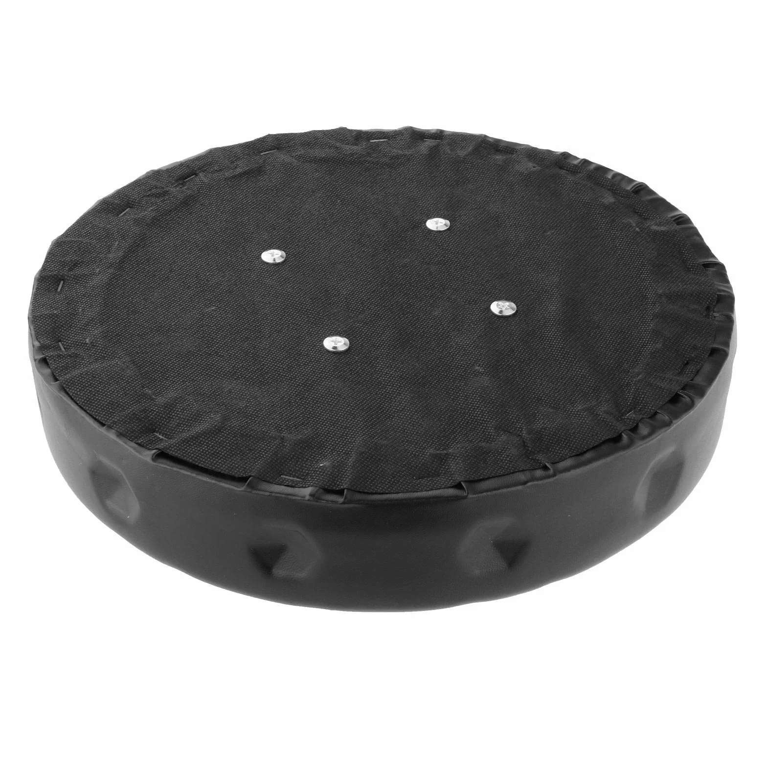 Cuscini per Sgabelli da Bar, Rotondi Universali Rimovibili Lavabili/Impermeabili/Antiscivolo/Cuscino di Ricambio per Salone di Bellezza Spa, Nero