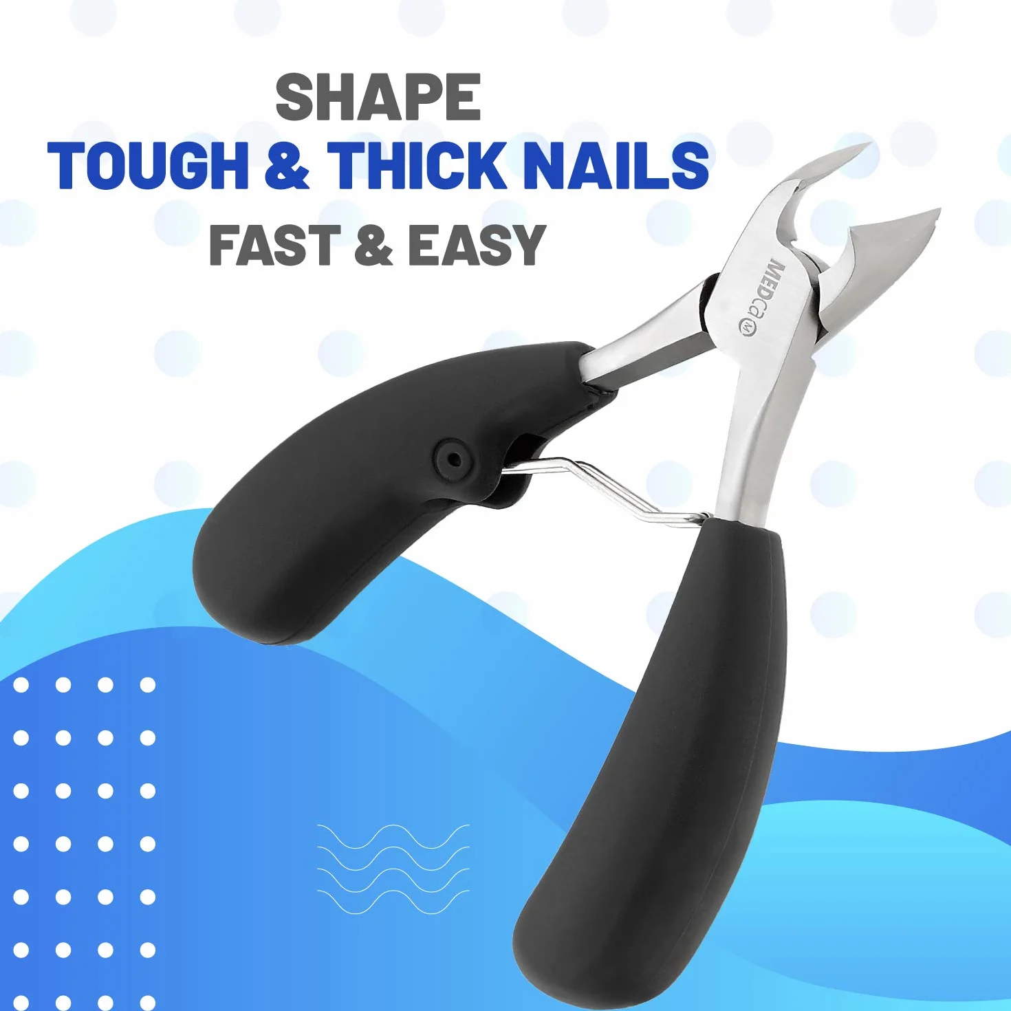 Tagliaunghie dei Piedi di Precisione – Rimuovi Cuticole Premium Tronchesino per Unghie Spesse, Acciaio Inox Uso Chirurgico per Trattamento e Cura Unghie dei Piedi, Strumenti Pedicure