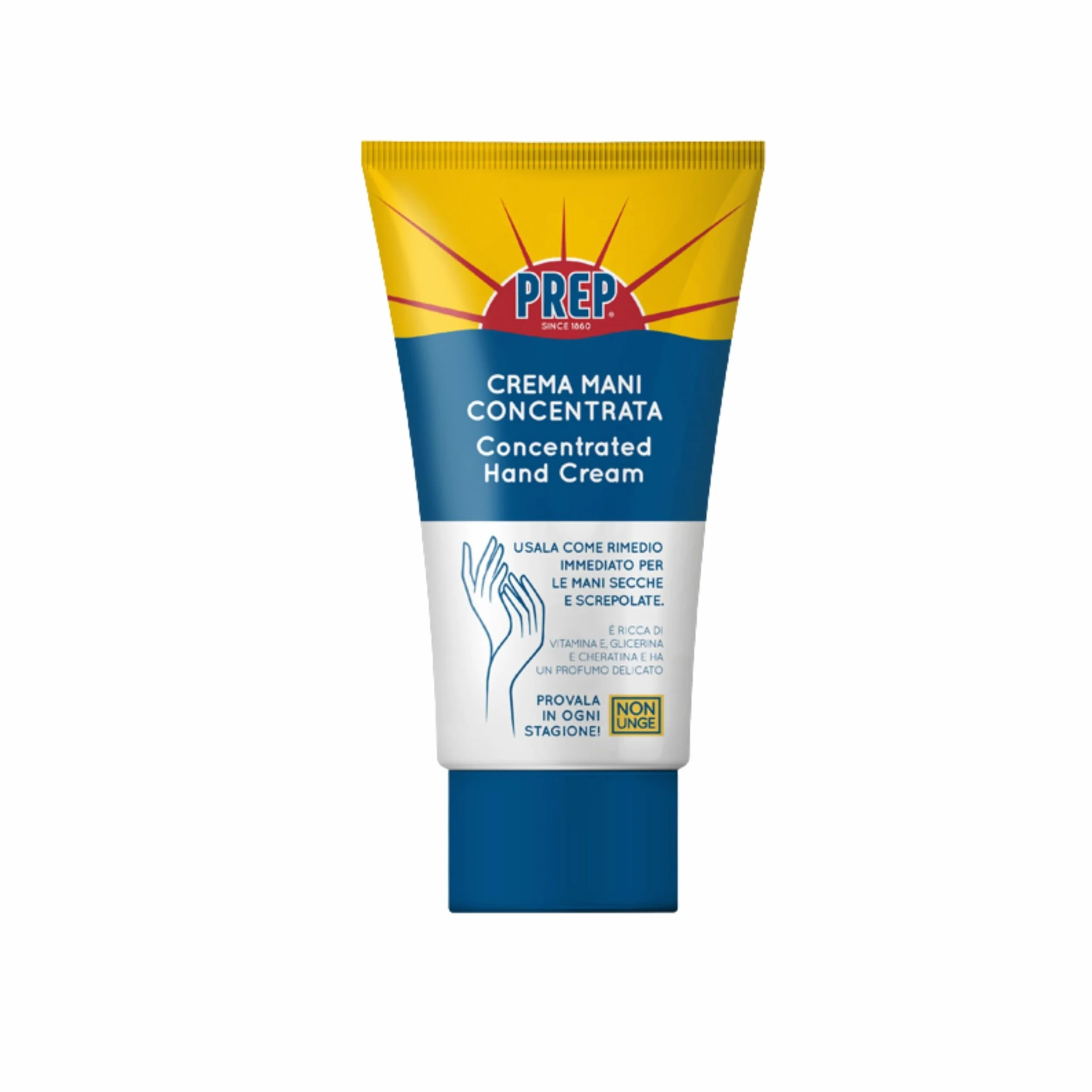 Prep Crema Mani Concentrata con Vitamina E, Glicerina e Cheratina, 75ml
