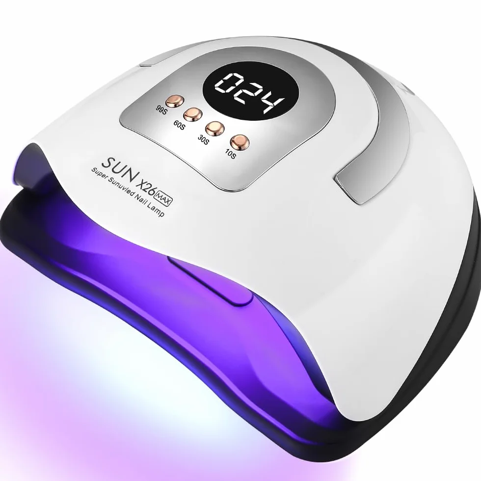 380W Lampada UV LED Unghie, Professionale 81 sfere di lampada a LEDs, Semipermanente Curare Rapidamente Pedicure Fornetto per Tutti i Smalti, Automatico Sensore per Manicure a Casa e in Salone