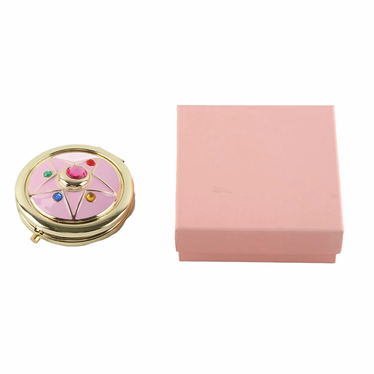 Specchio per Trucco Anime Star Piegato Cosplay Prop Custodia in Metallo