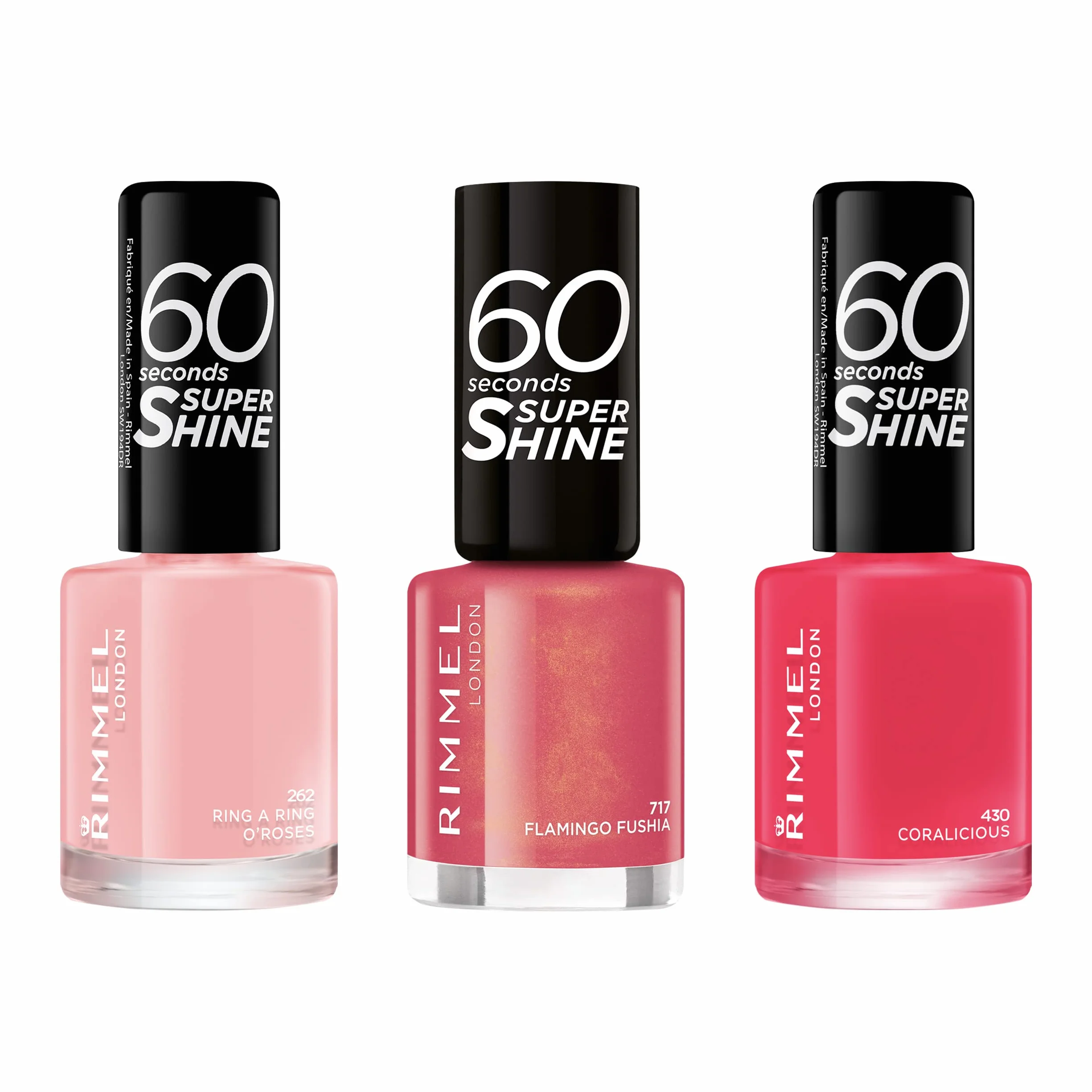 Rimmel London 60 Seconds Super Shine Smalto 8 ml 262 RINGARING Roses