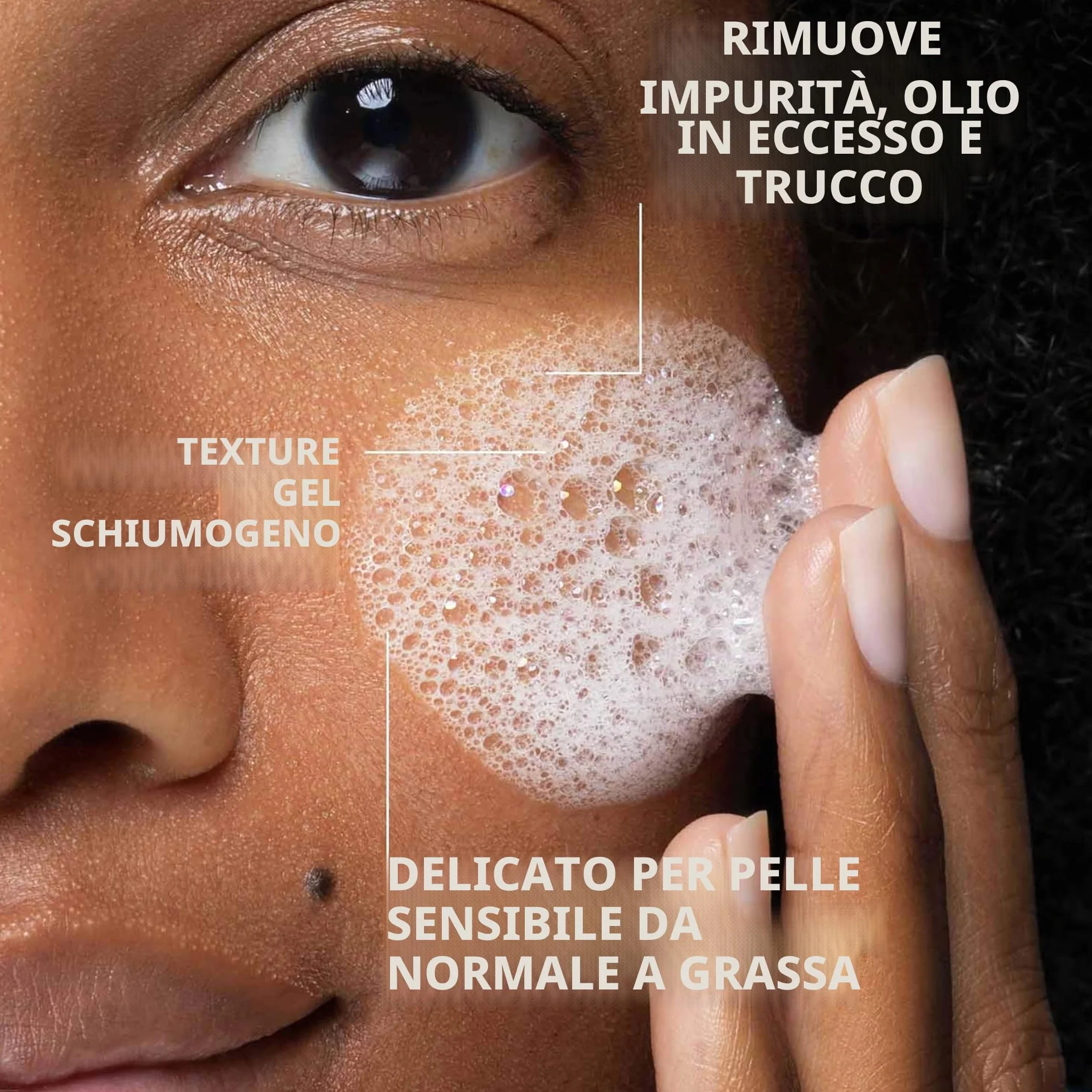 La Roche-Posay Toleriane, Gel Detergente Schiumogeno a Doppia Azione, Adatta a Pelli Sensibili, Elimina Impurità e Sebo, Pelle Morbida e Idratata, Formula con Tensioattivi Delicati e Glicerina, 400 ML