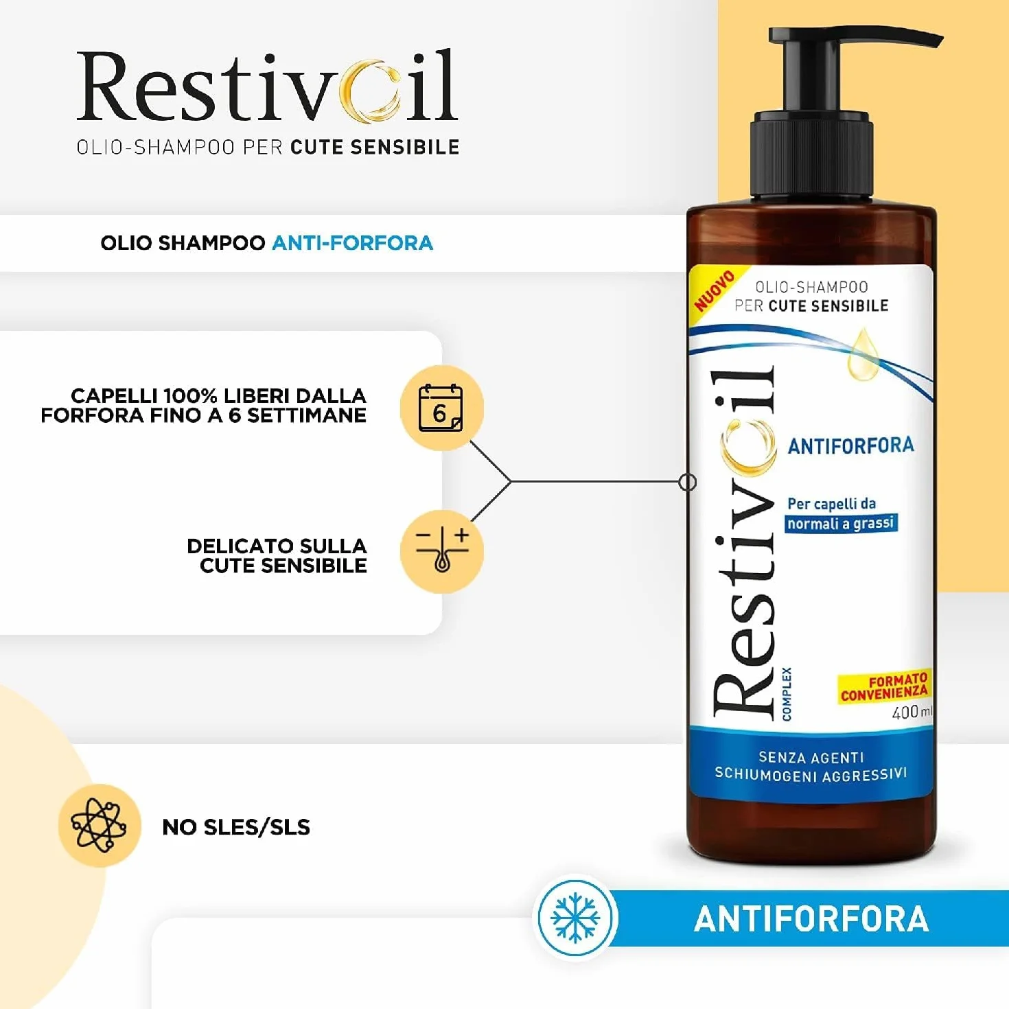 RestivOil Complex Shampoo Antiforfora 400ml